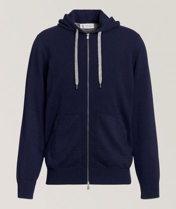 Brunello Cucinelli Zip-Up Hooded Sweater | Sweaters & Knits