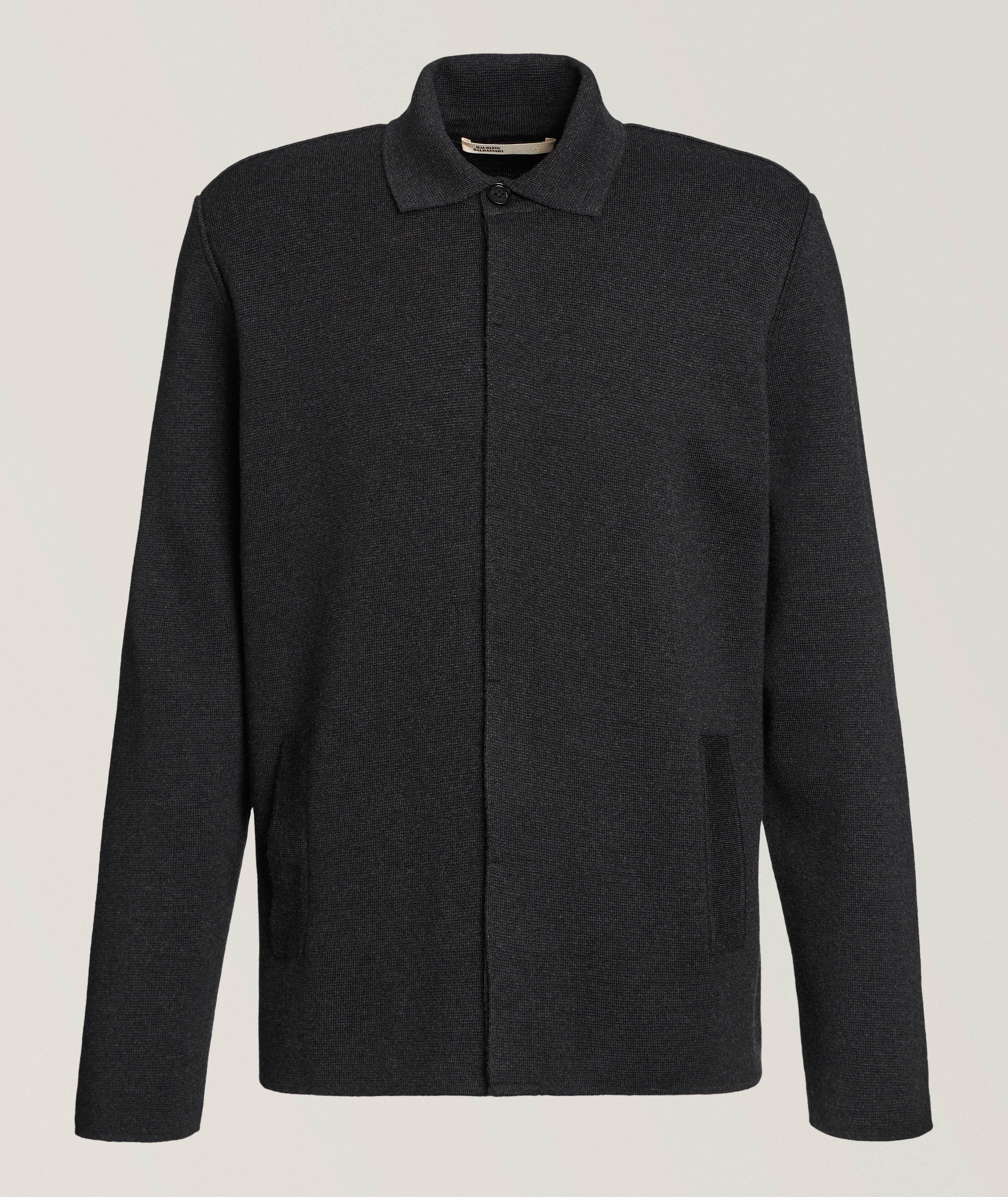 Maurizio Baldassari Milano Stitch Virgin Wool Overshirt