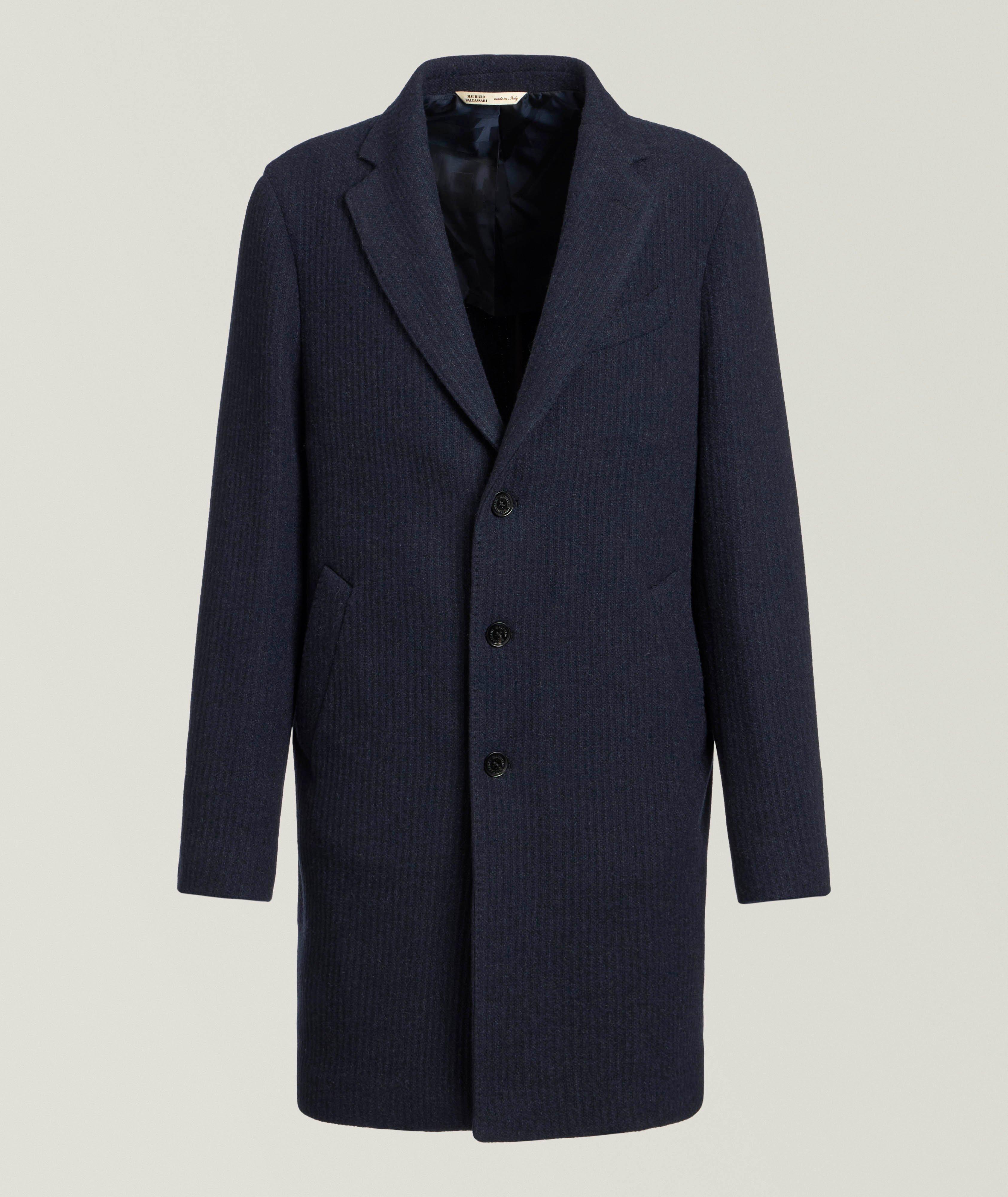 Maurizio Baldassari Ribbed Cashmere Overcoat