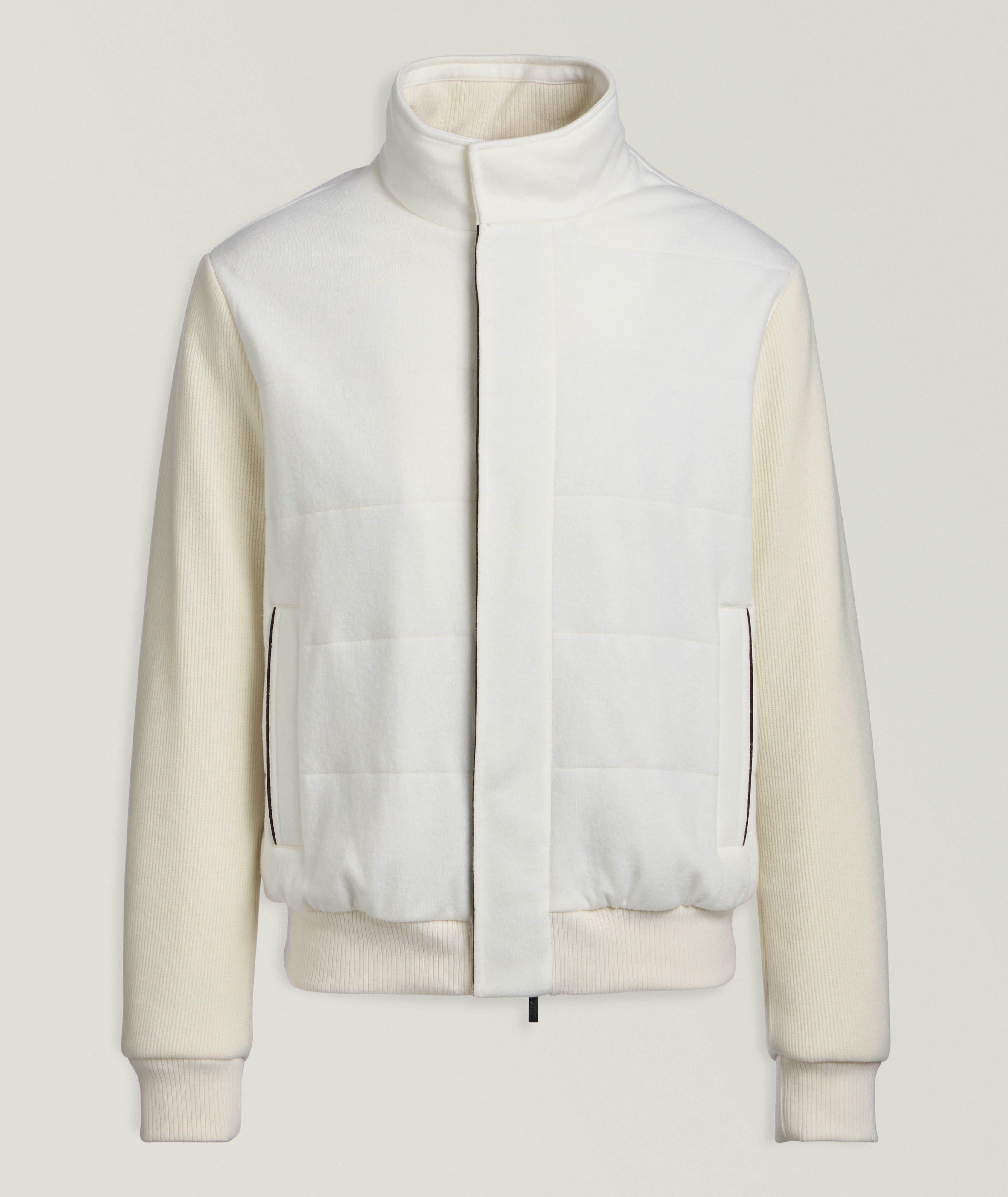 Maurizio Baldassari Virgin Wool-Cashmere Felted Hybrid Jacket 