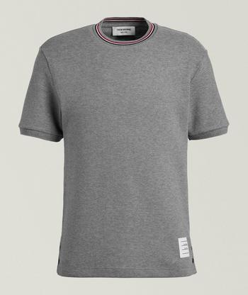Tシャツ・カットソー Thom Browne 4-Bar Knit T-Shirt Thom Browne Four-Bar Cotton Knit T-Shirt | T-Shirts | Harry