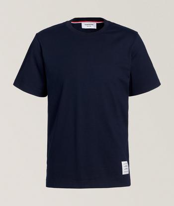 Thom Browne RWB Striped Trim Rugby Cotton T-Shirt | T-Shirts