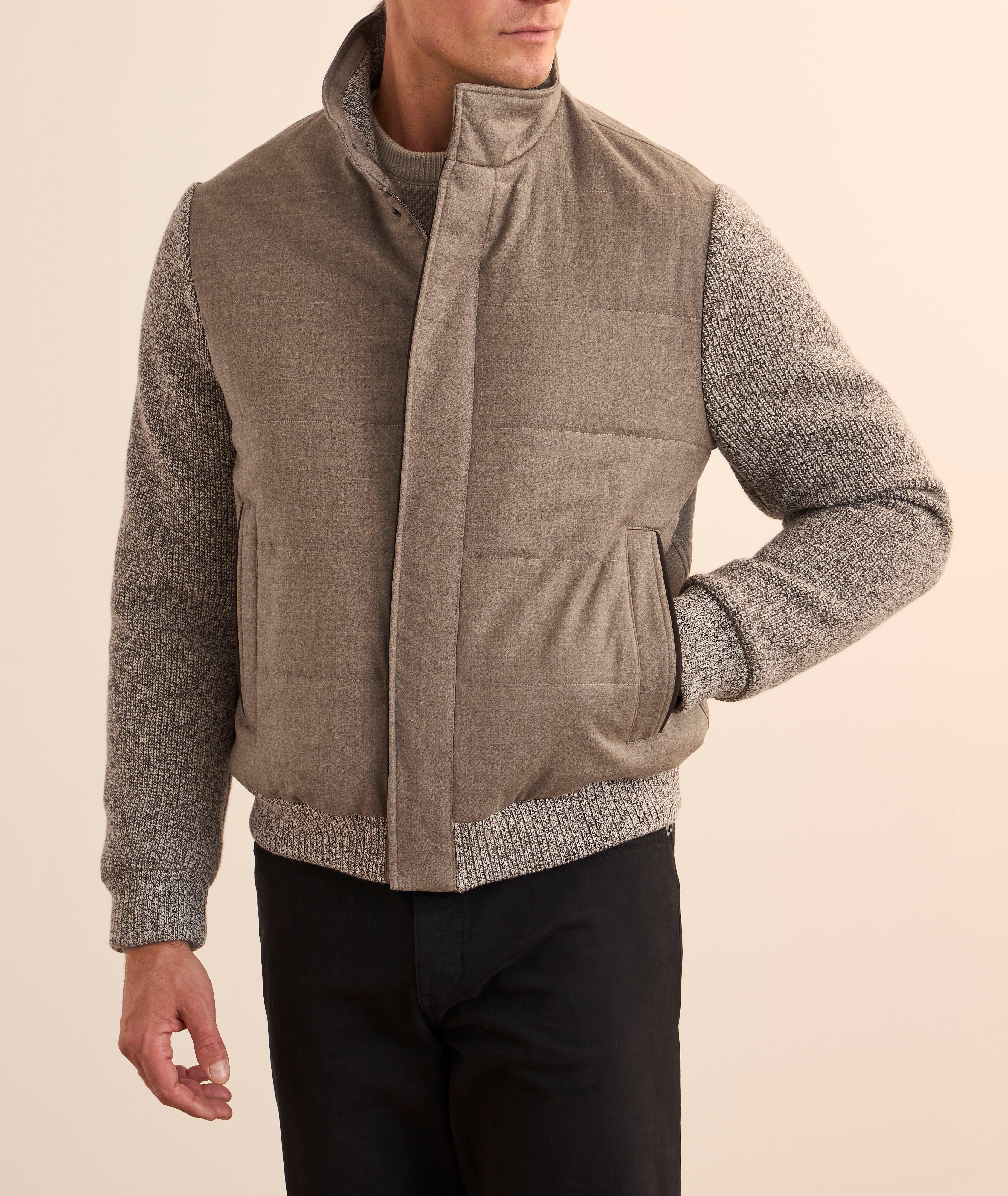 Wool-Blend Hybrid Jacket image 1