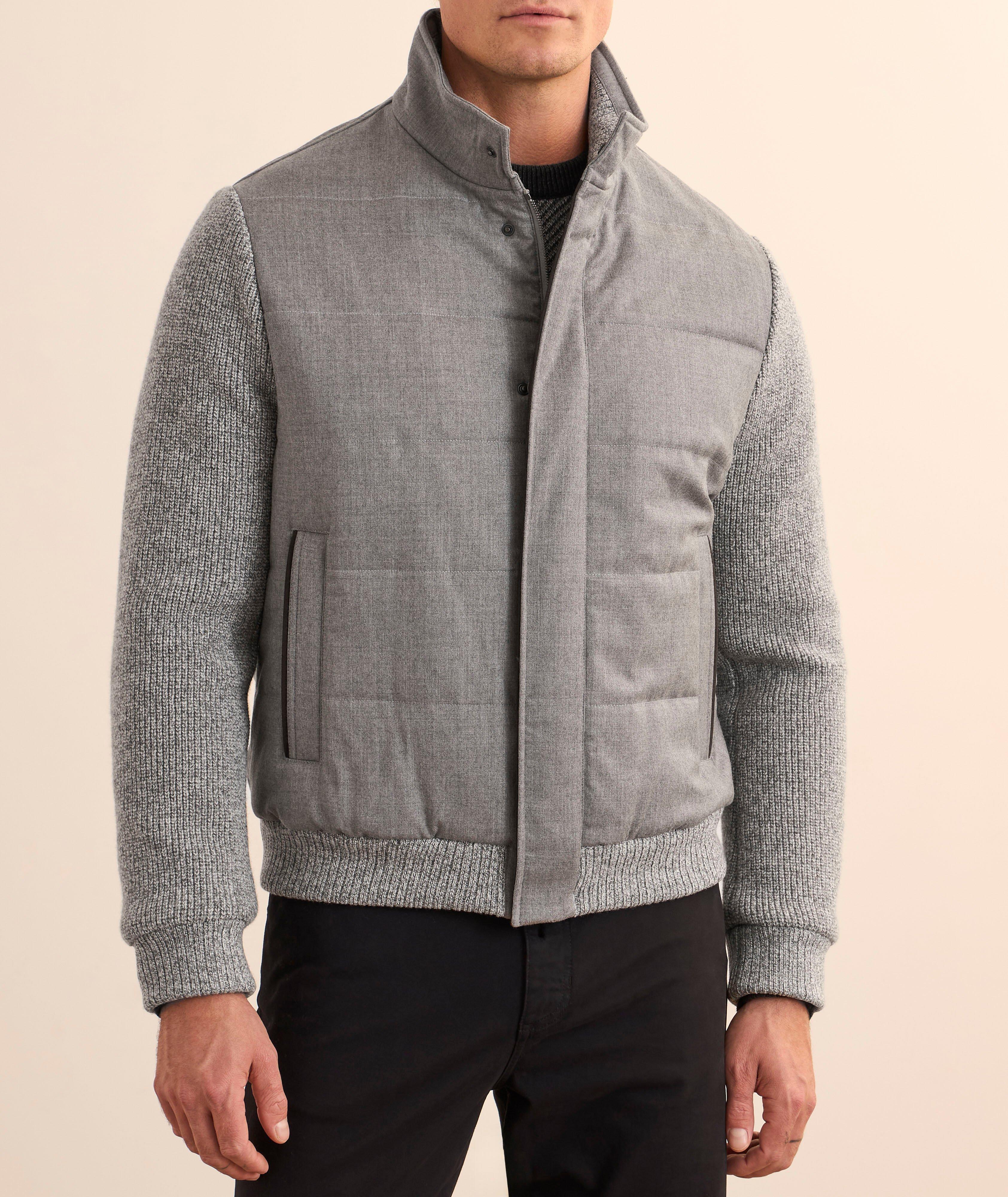 Wool-Blend Hybrid Jacket image 1