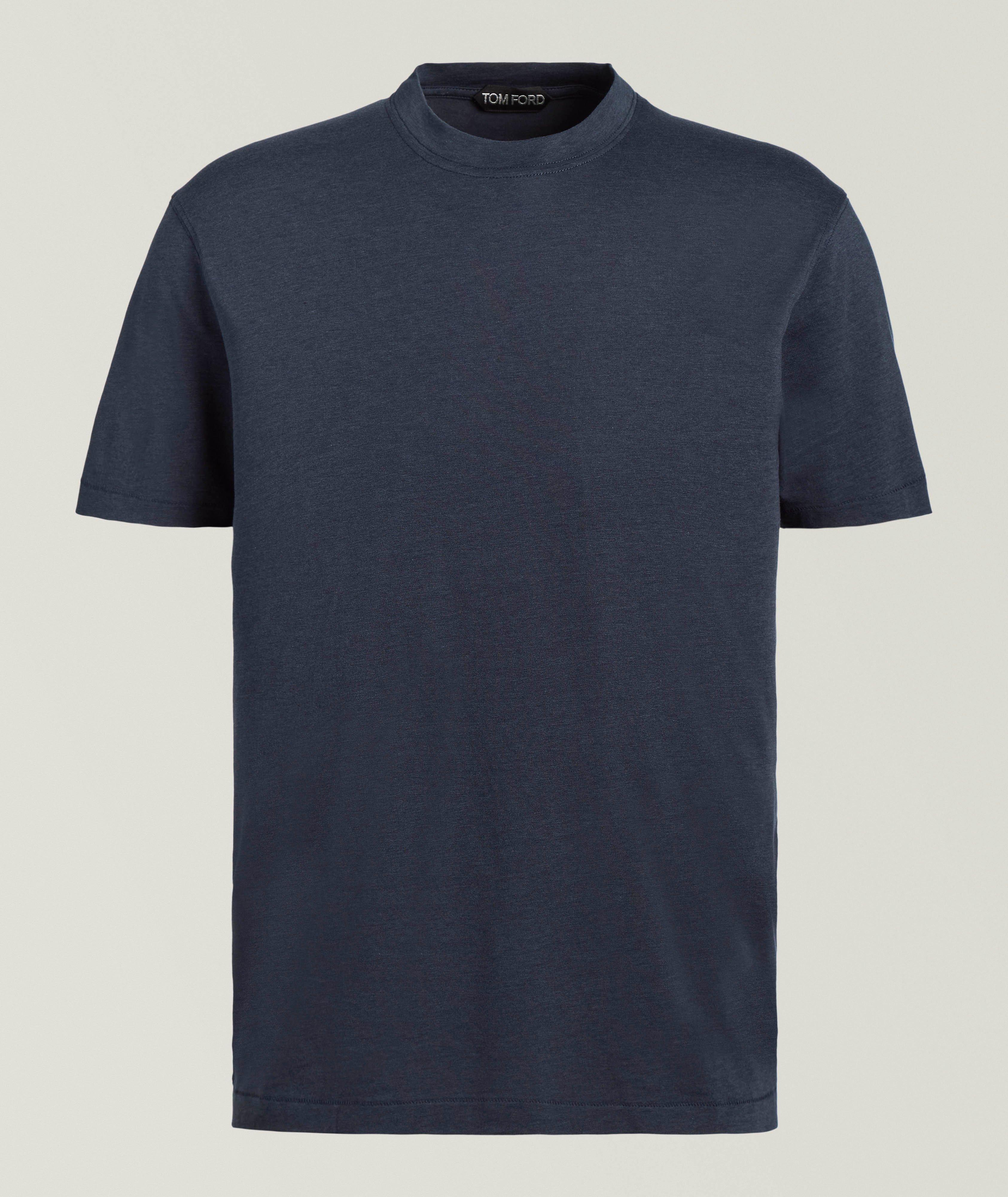 Lyocell-Cotton Crewneck T-Shirt image 0