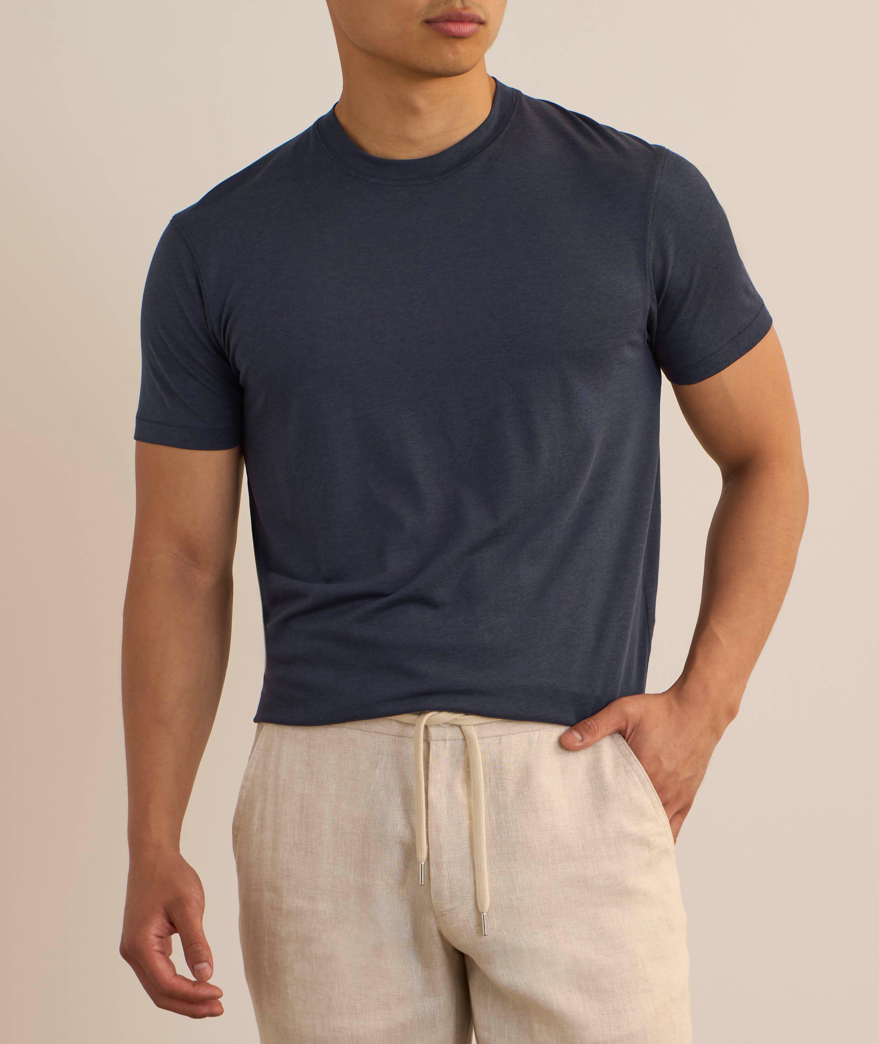 Lyocell-Cotton Crewneck T-Shirt image 1