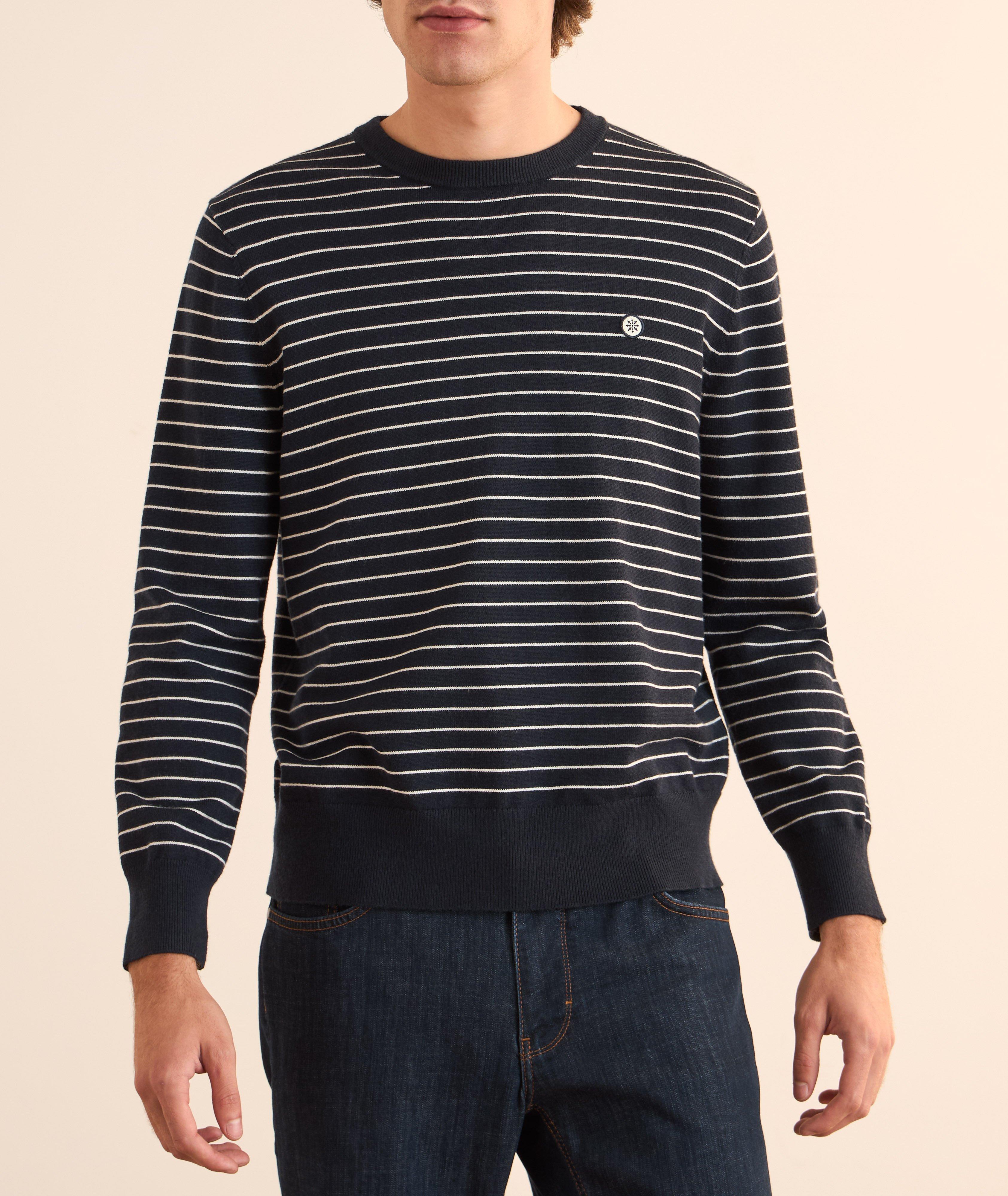 Striped Crewneck Sweater image 1