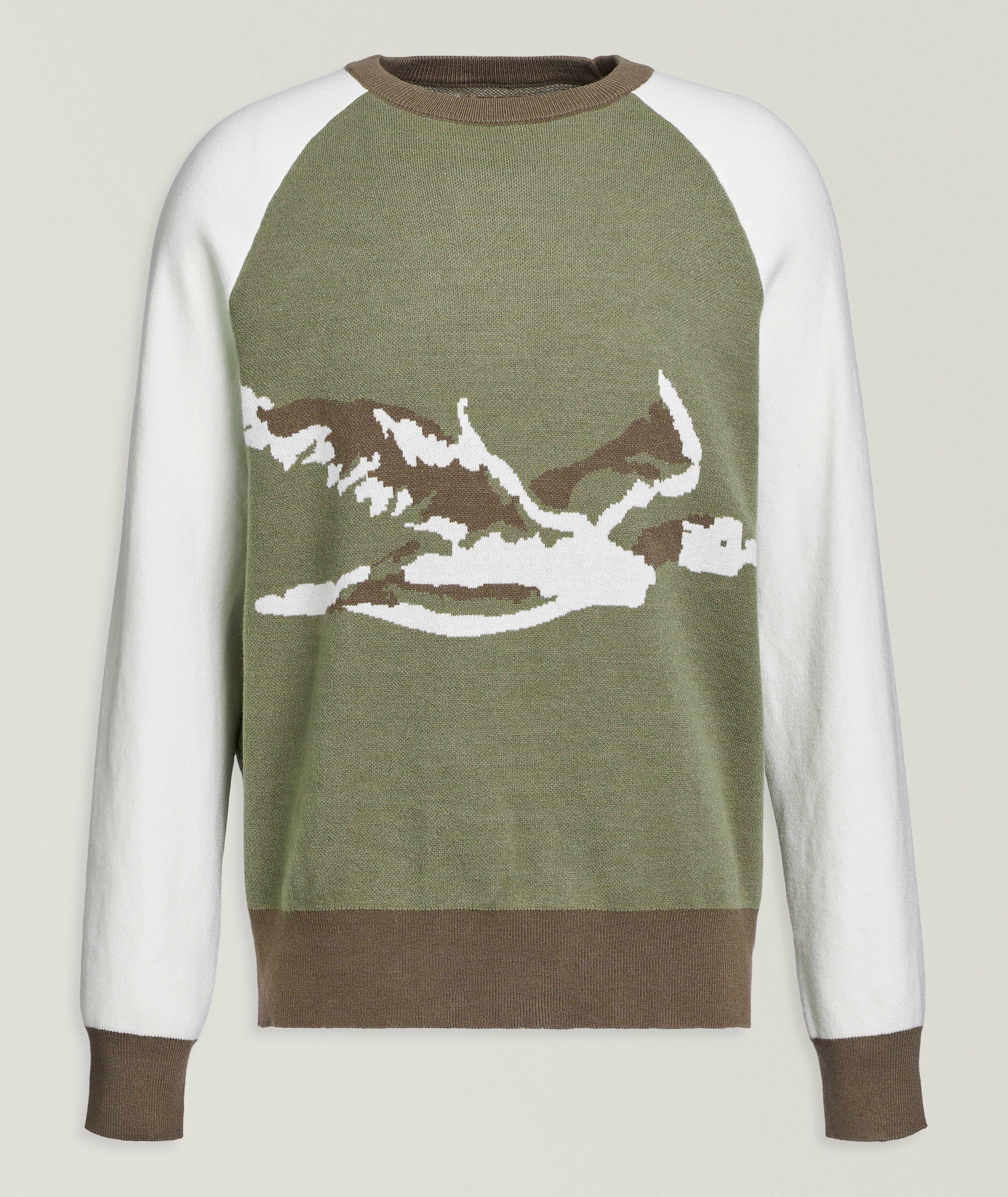 Champlain Pull ras du cou raglan à motif canard