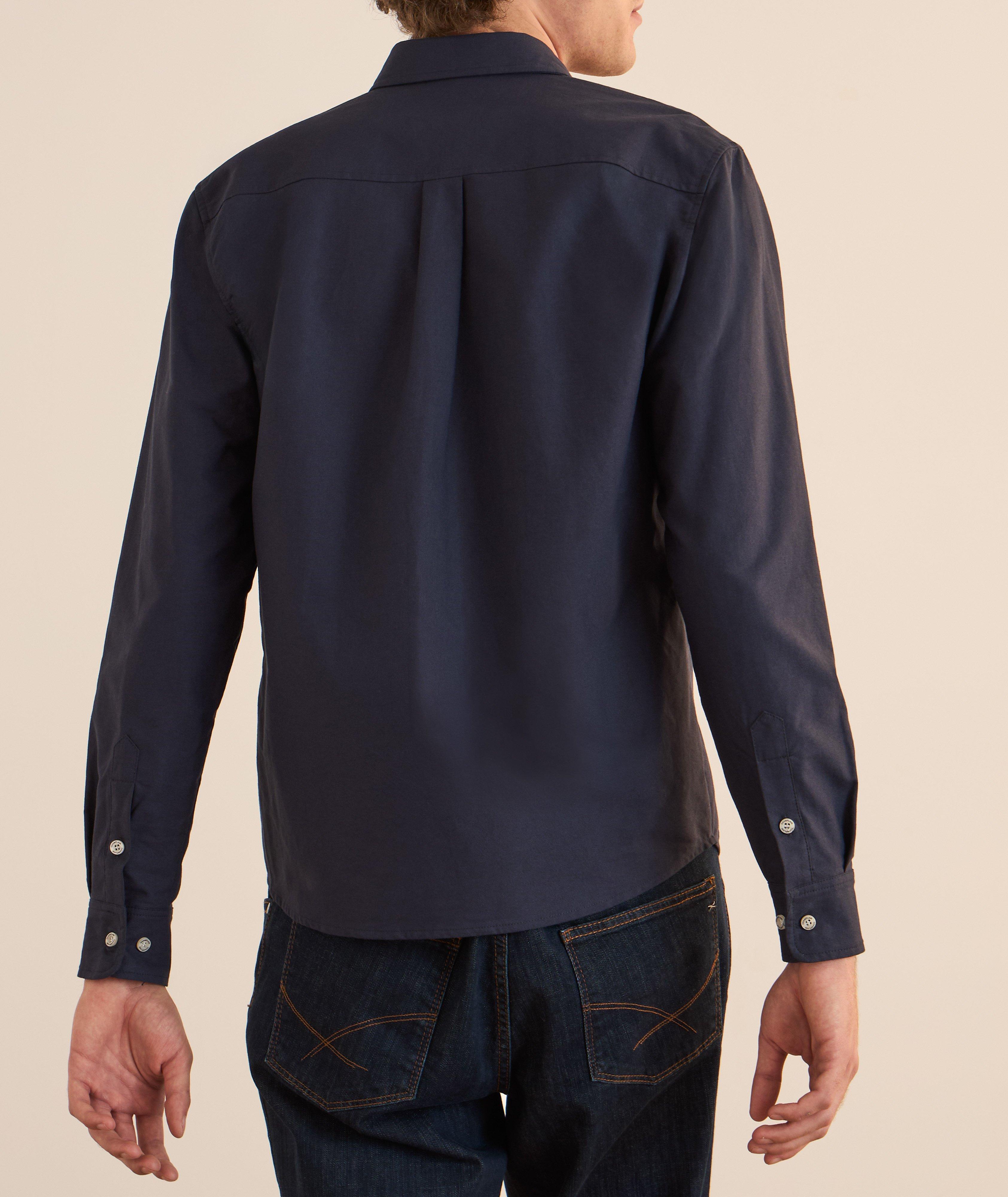 Chemise oxford en coton à motif natté image 2