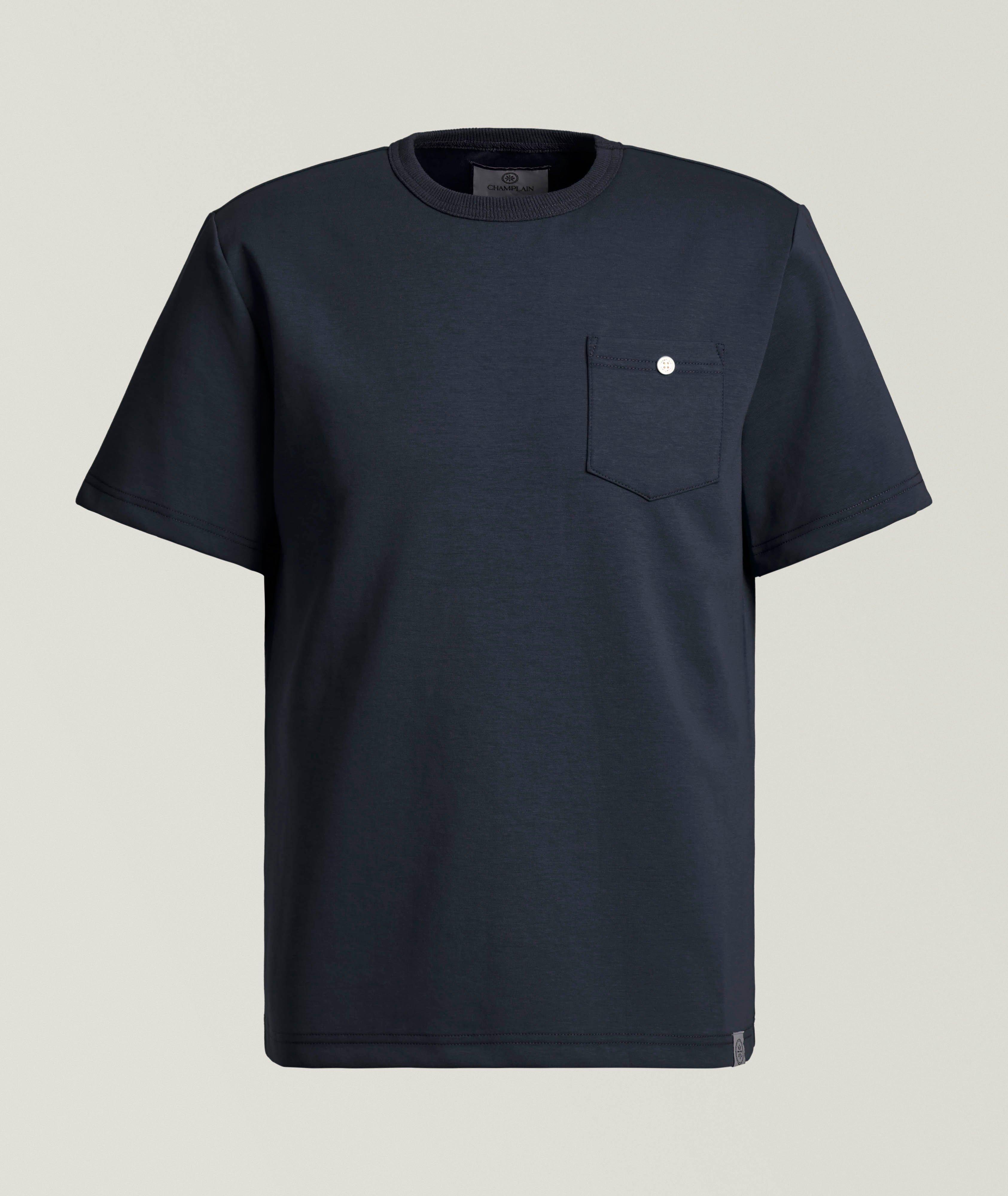 Champlain T-shirt en mélange de coton avec poche boutonnée