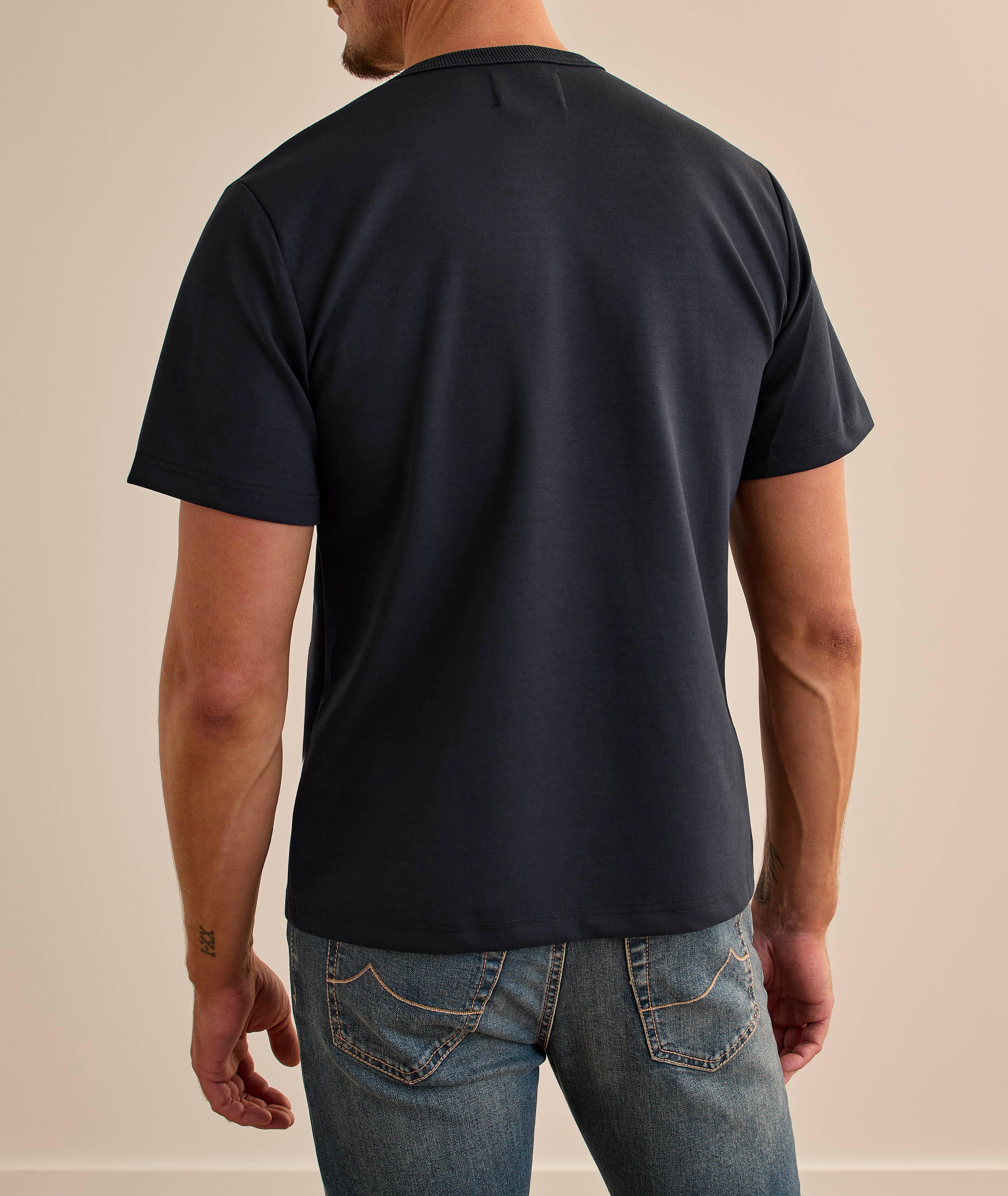 T-shirt en mélange de coton avec poche boutonnée image 1