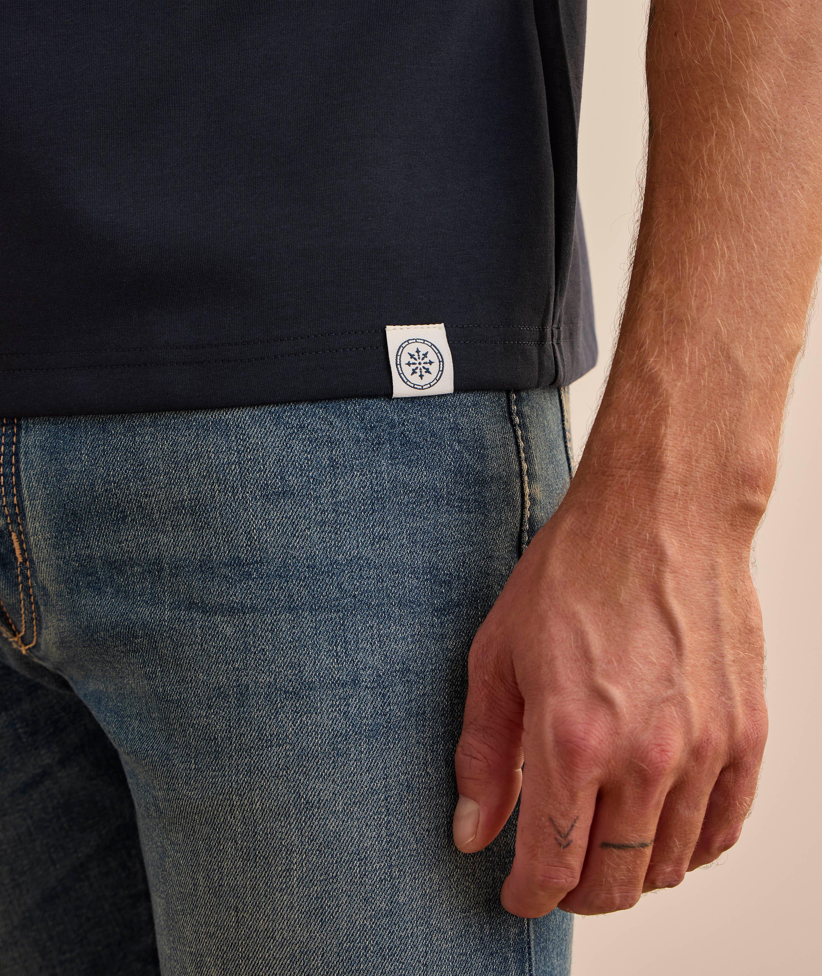 T-shirt en mélange de coton avec poche boutonnée image 3