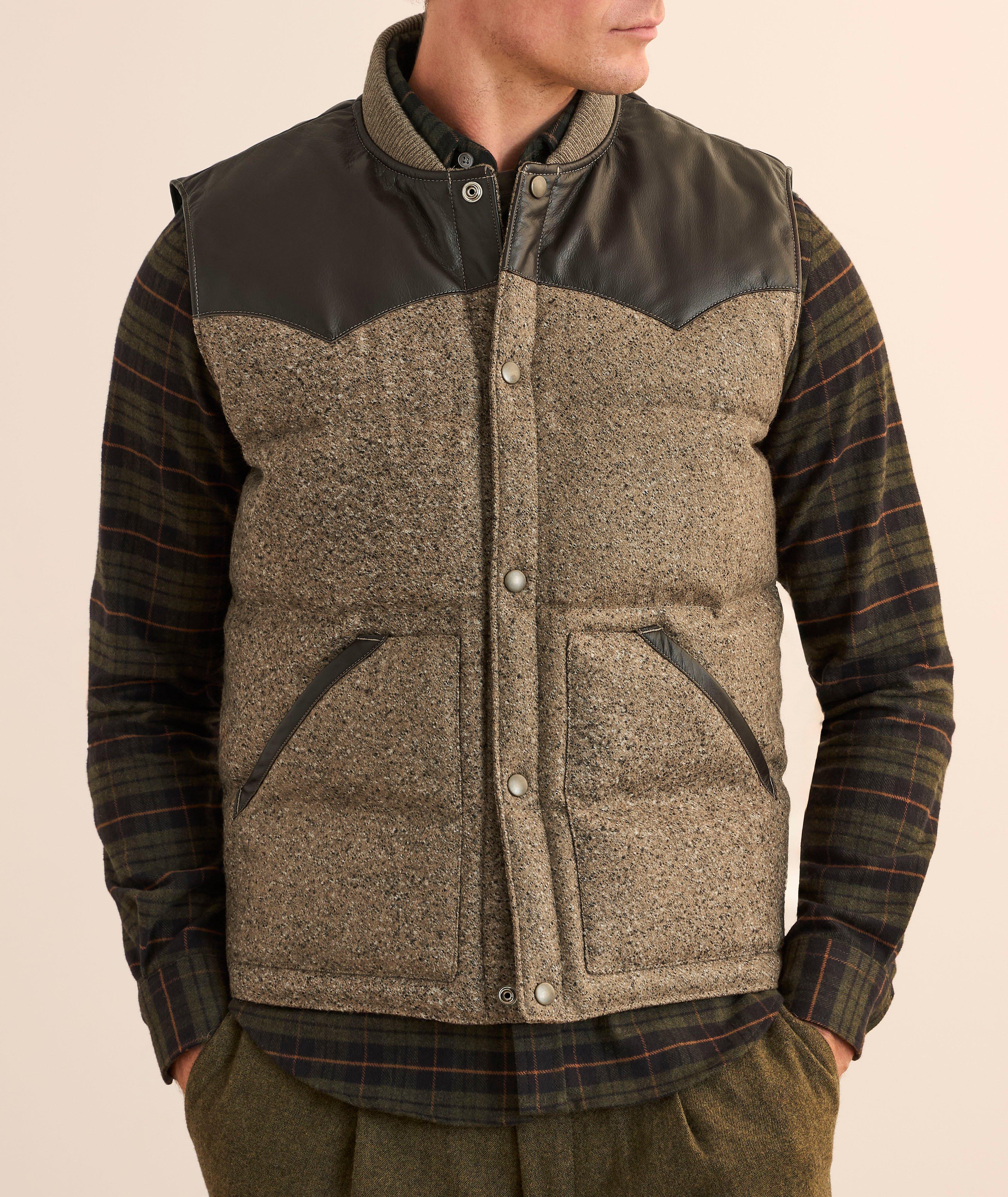 Marl Wool Down Vest image 1