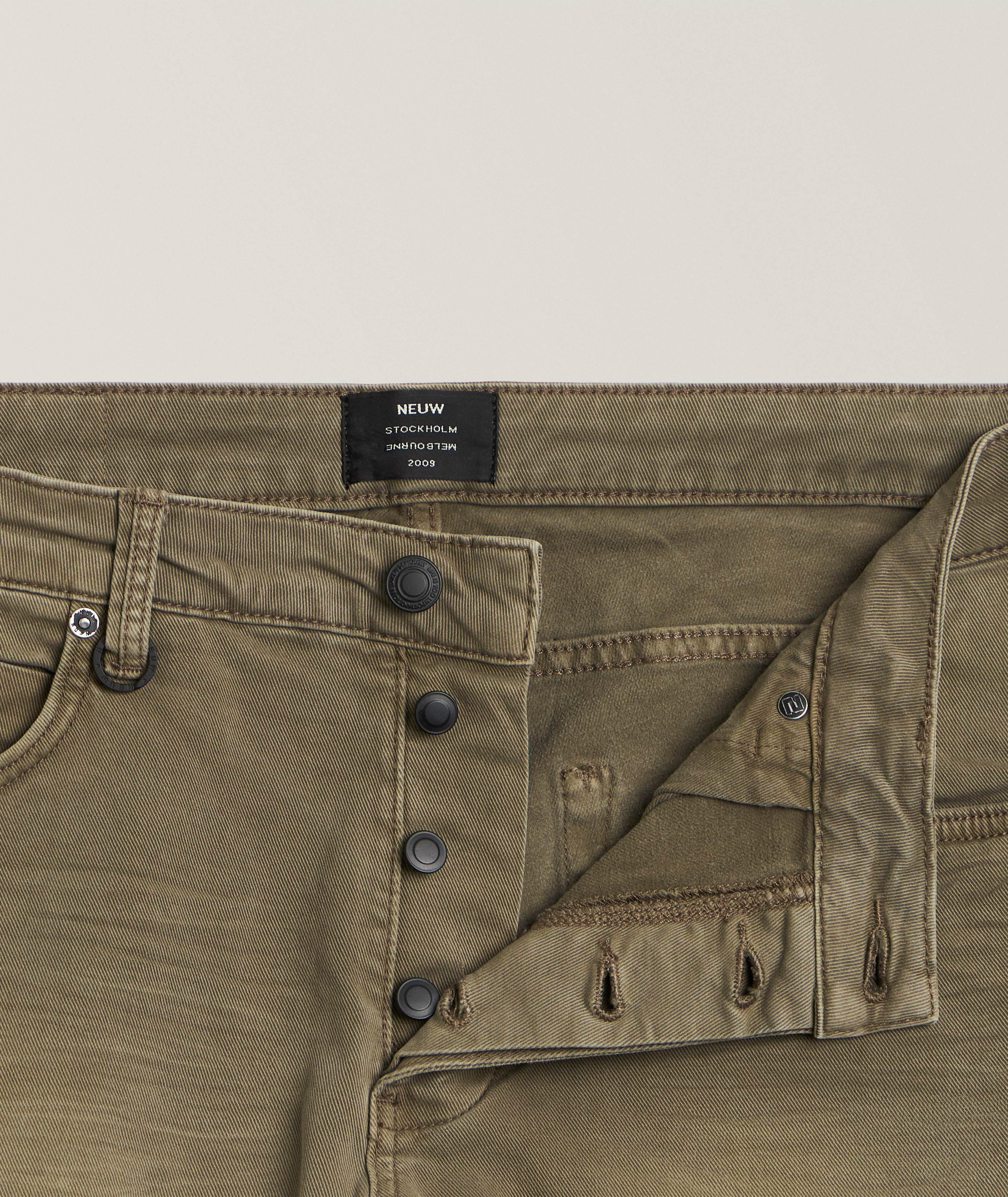 Lou Slim Straight-Fit Twill Jeans image 1