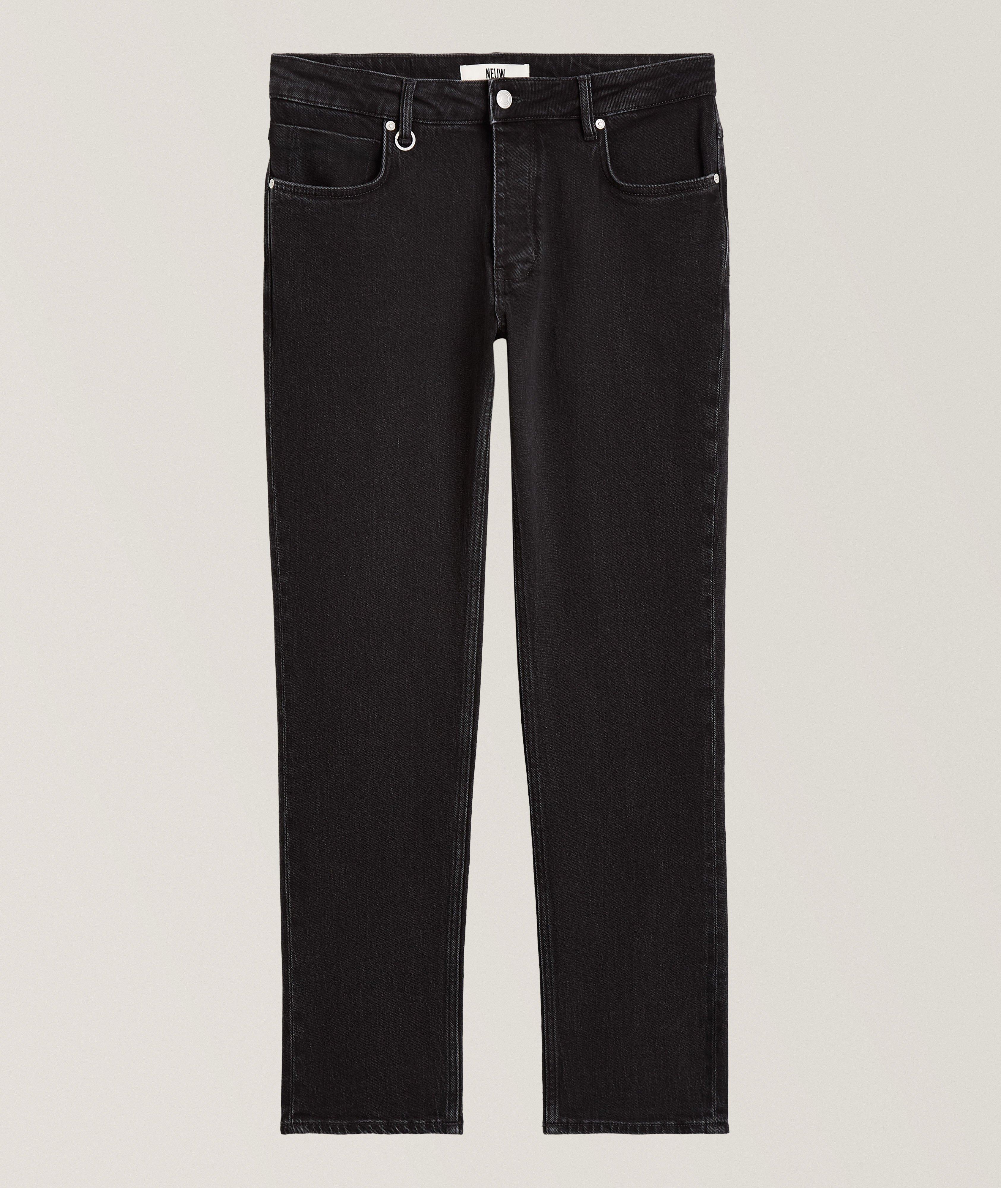 NEUW Lou Straight-Fit Stretch-Cotton Jeans 