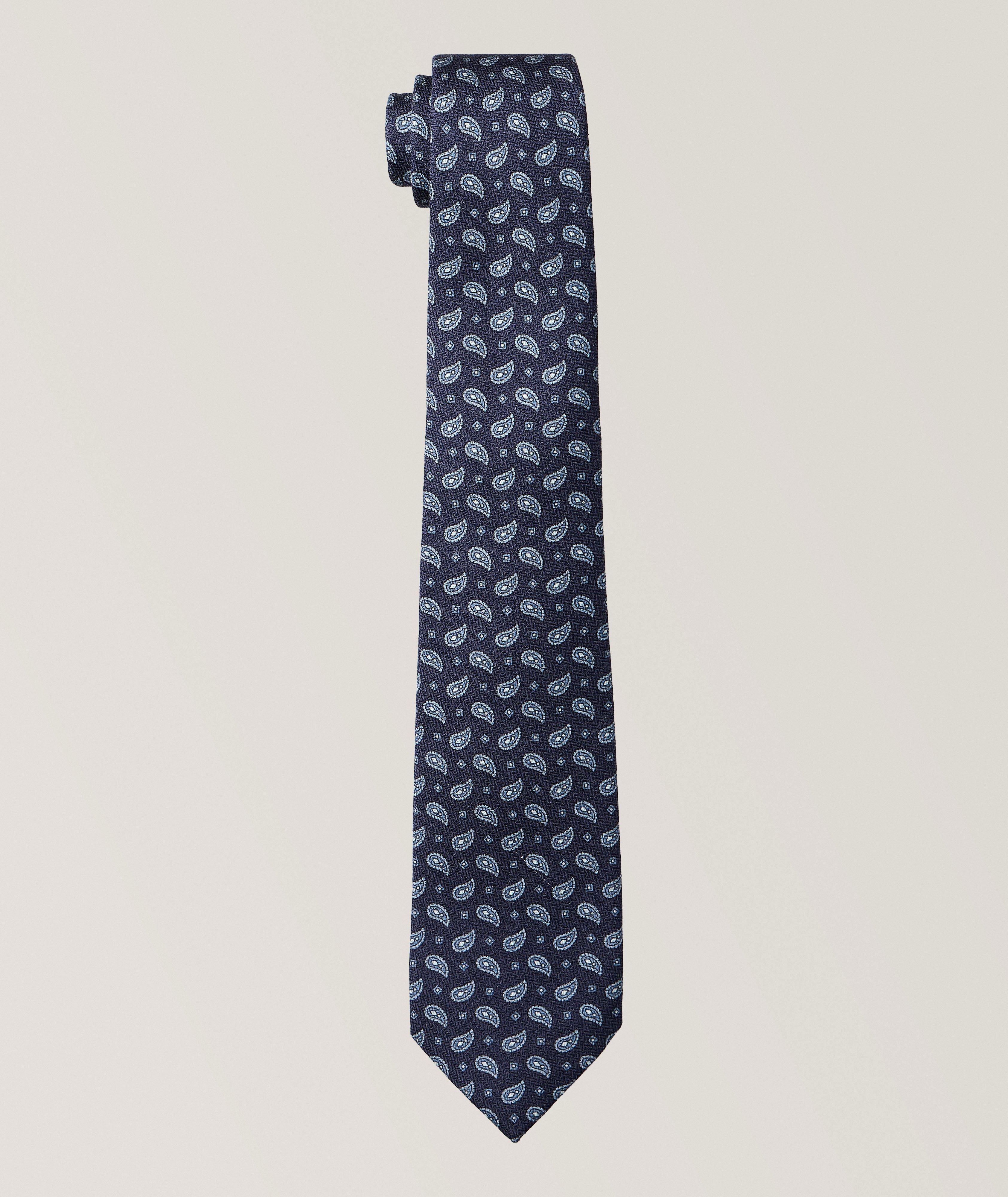 Paisley Wool-Silk Tie