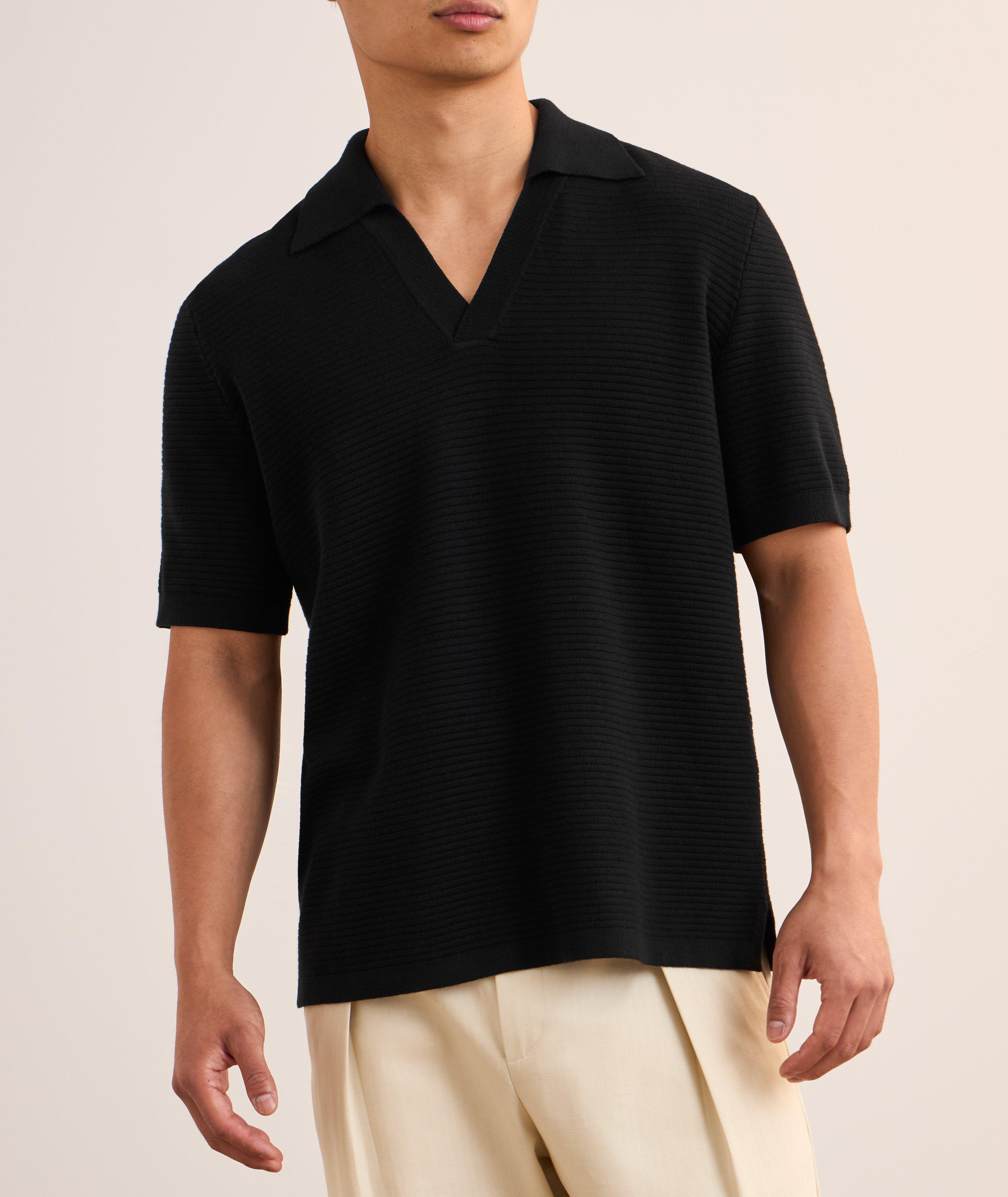 Livio Johnny Collar Knitted Polo image 1
