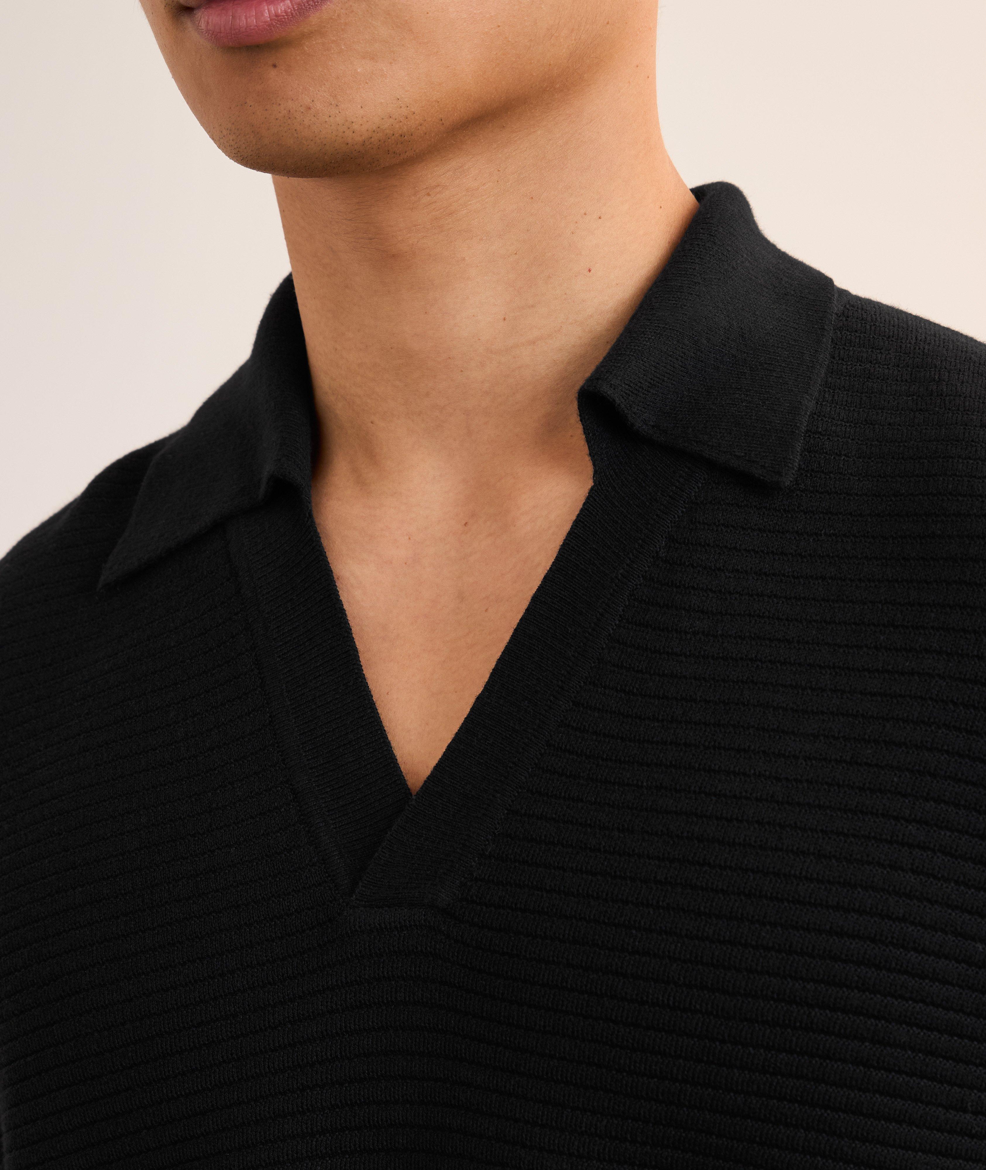Livio Johnny Collar Knitted Polo image 3
