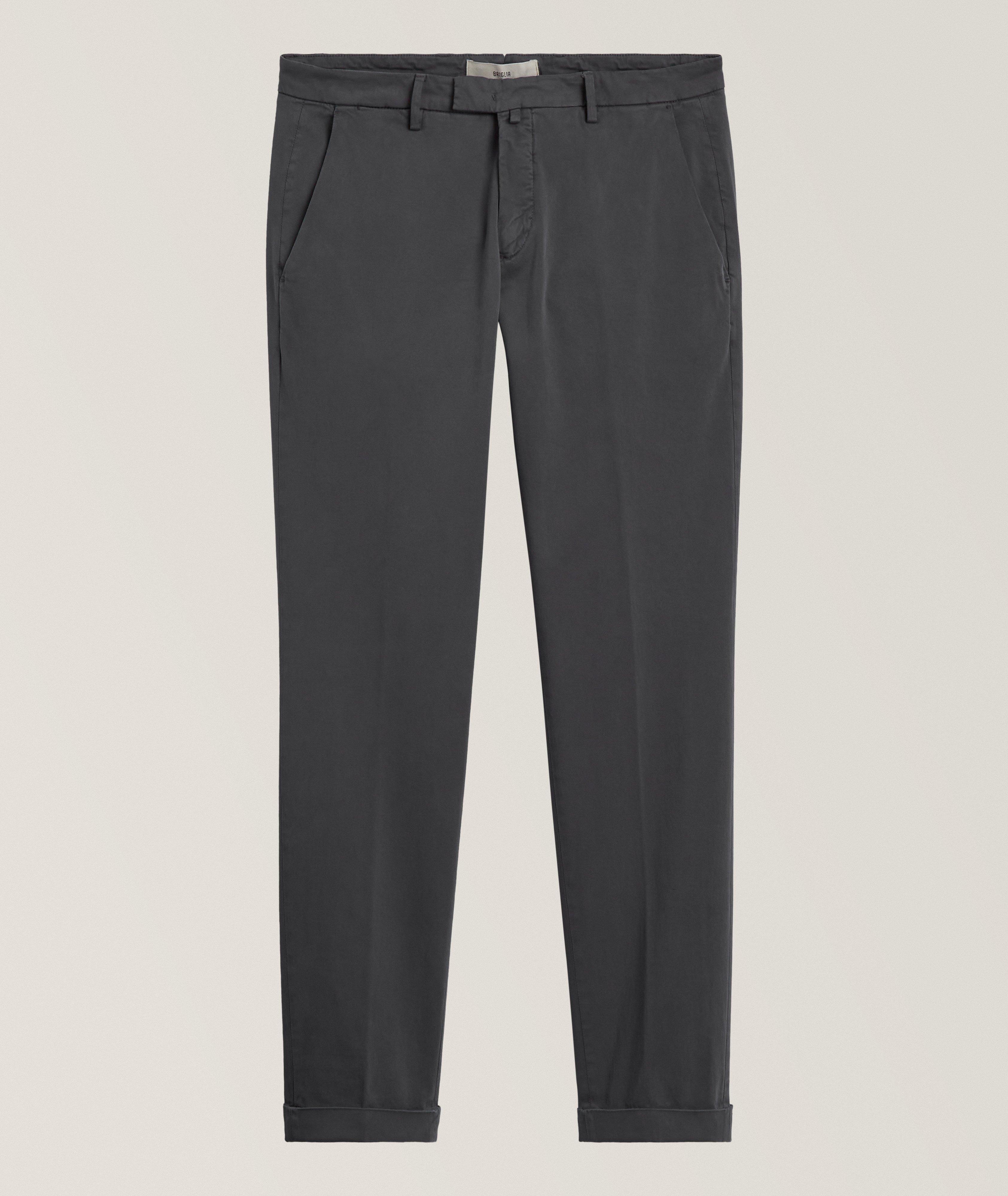 Briglia Slim-Fit Stretch-Cotton Chinos