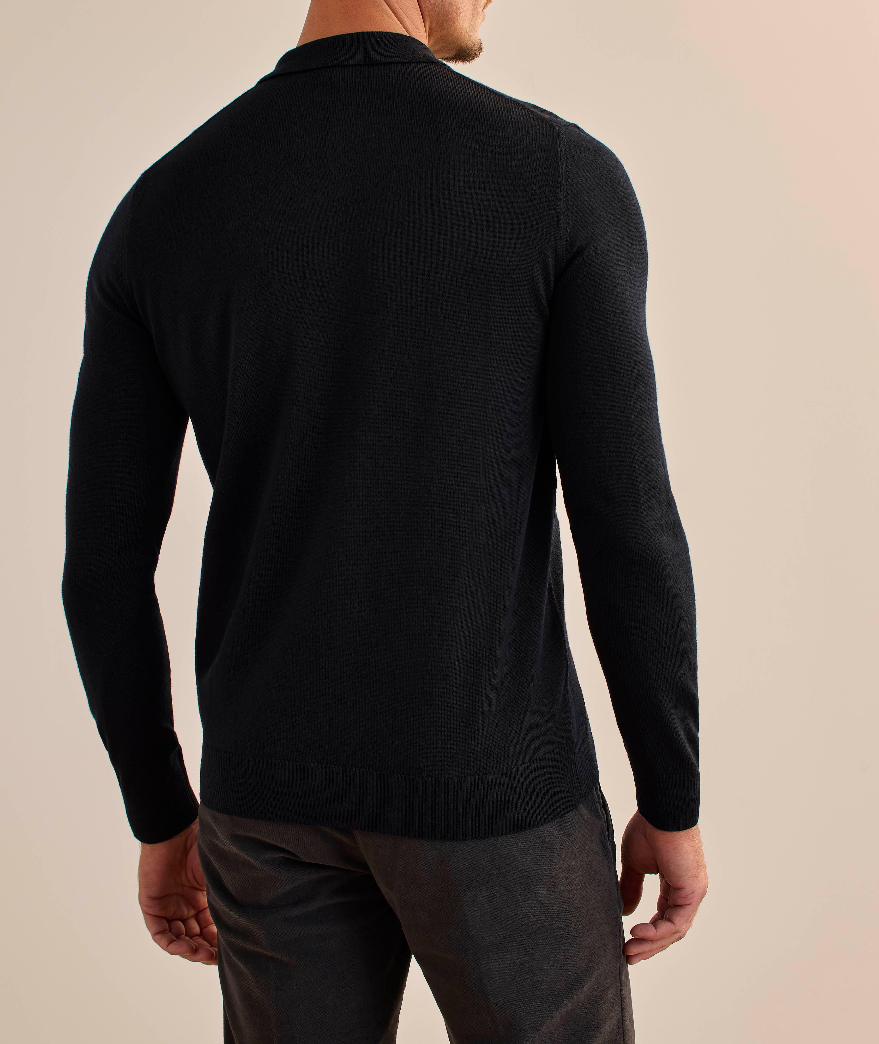 Polo quart-zippé laine mérinos image 2