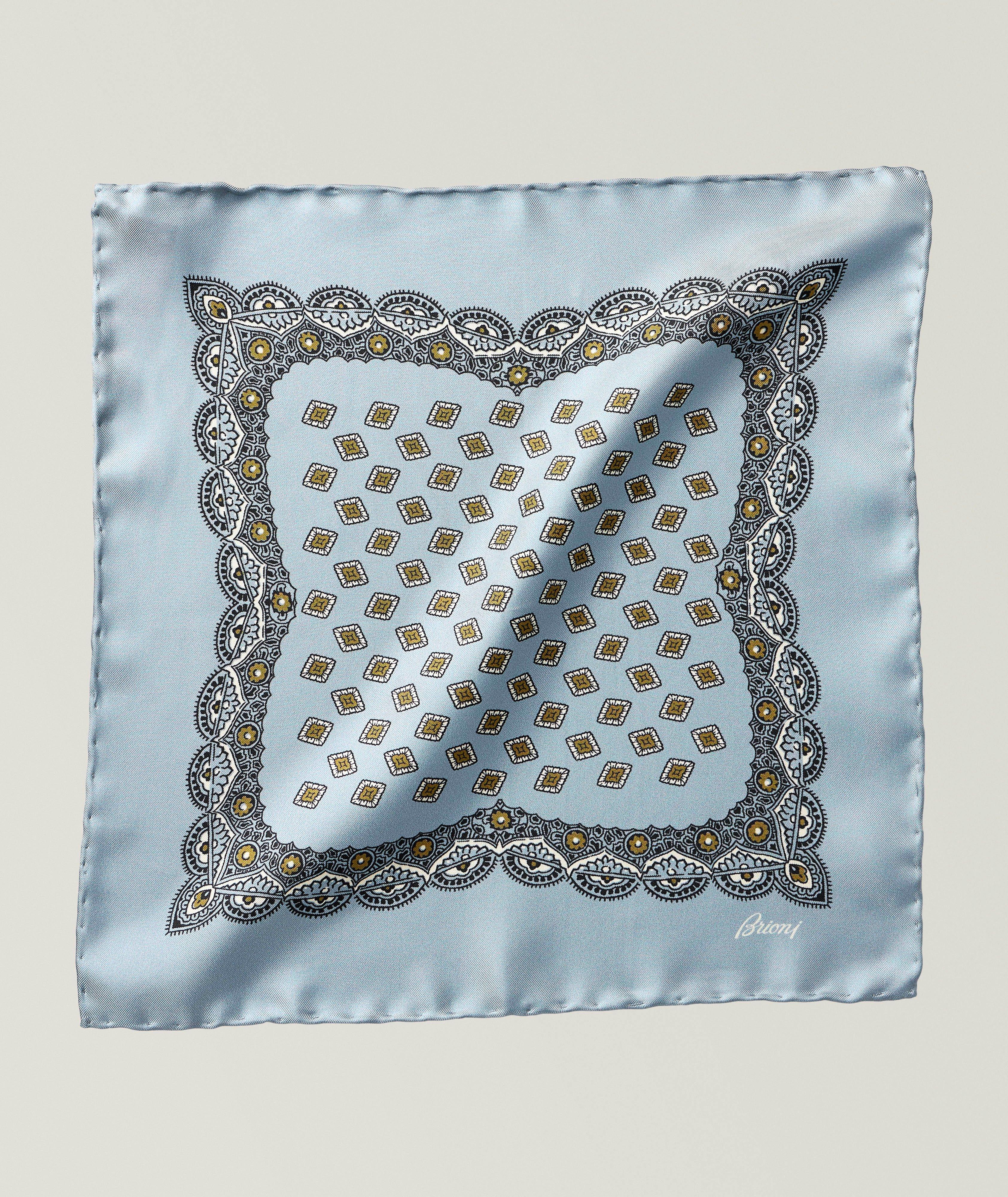 Patterned Silk Pocket Square