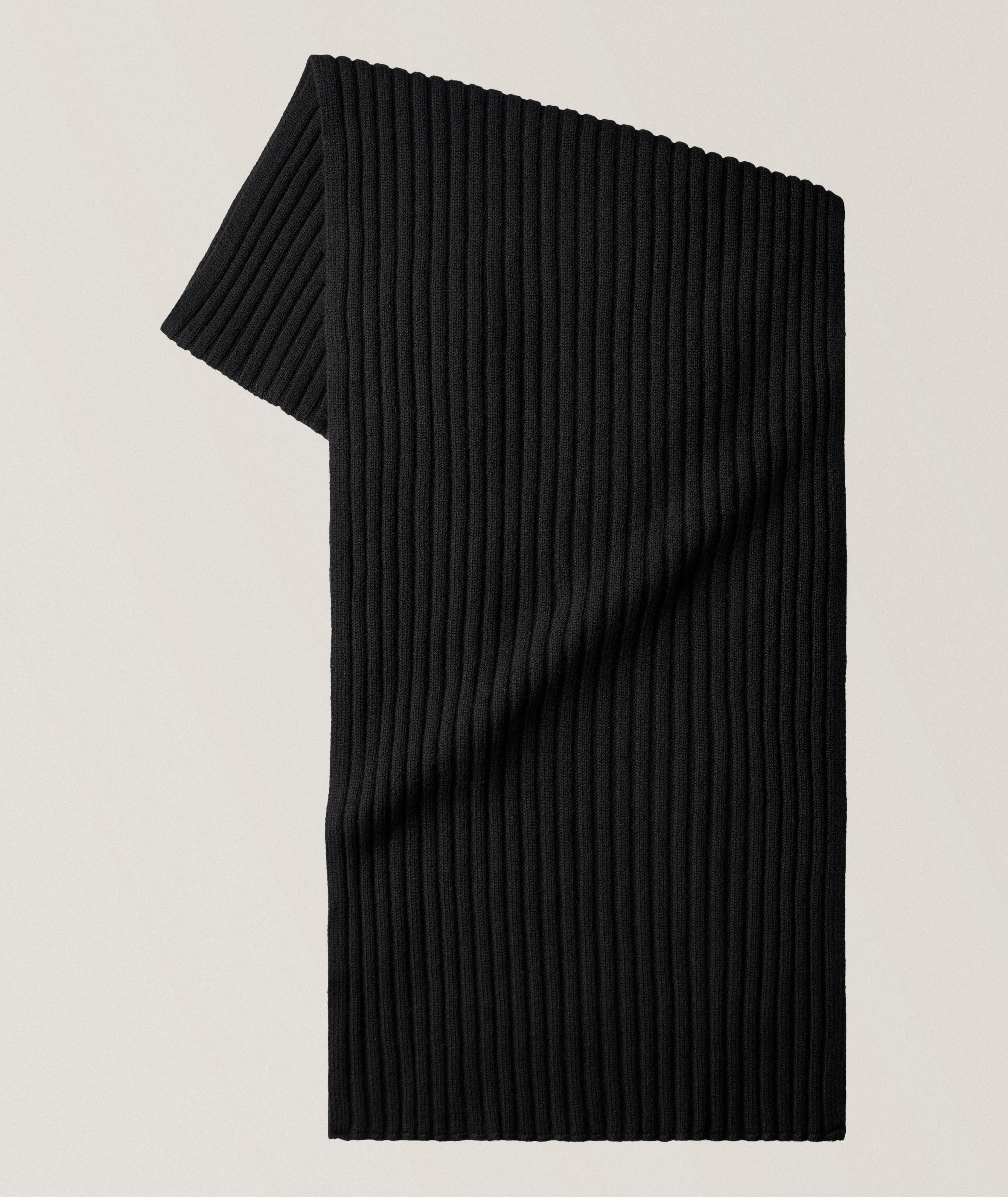 Harold Ribbed Cashmere Scarf