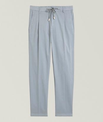 パンツ BRUNELLO CUCINELLI LOOSE PLEATED LINEN BLEND TROUSERS Linen trousers for Man in Light Pink | Brunello Cucinelli