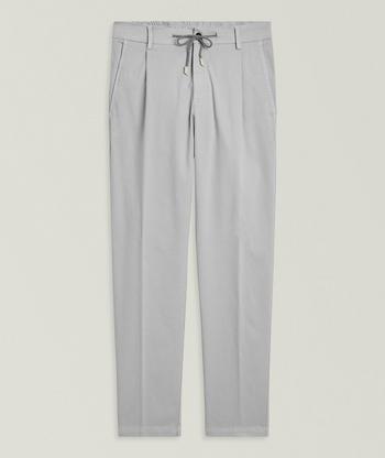 Brunello Cucinelli Leasure-Fit Linen Pleated Pants | Dress