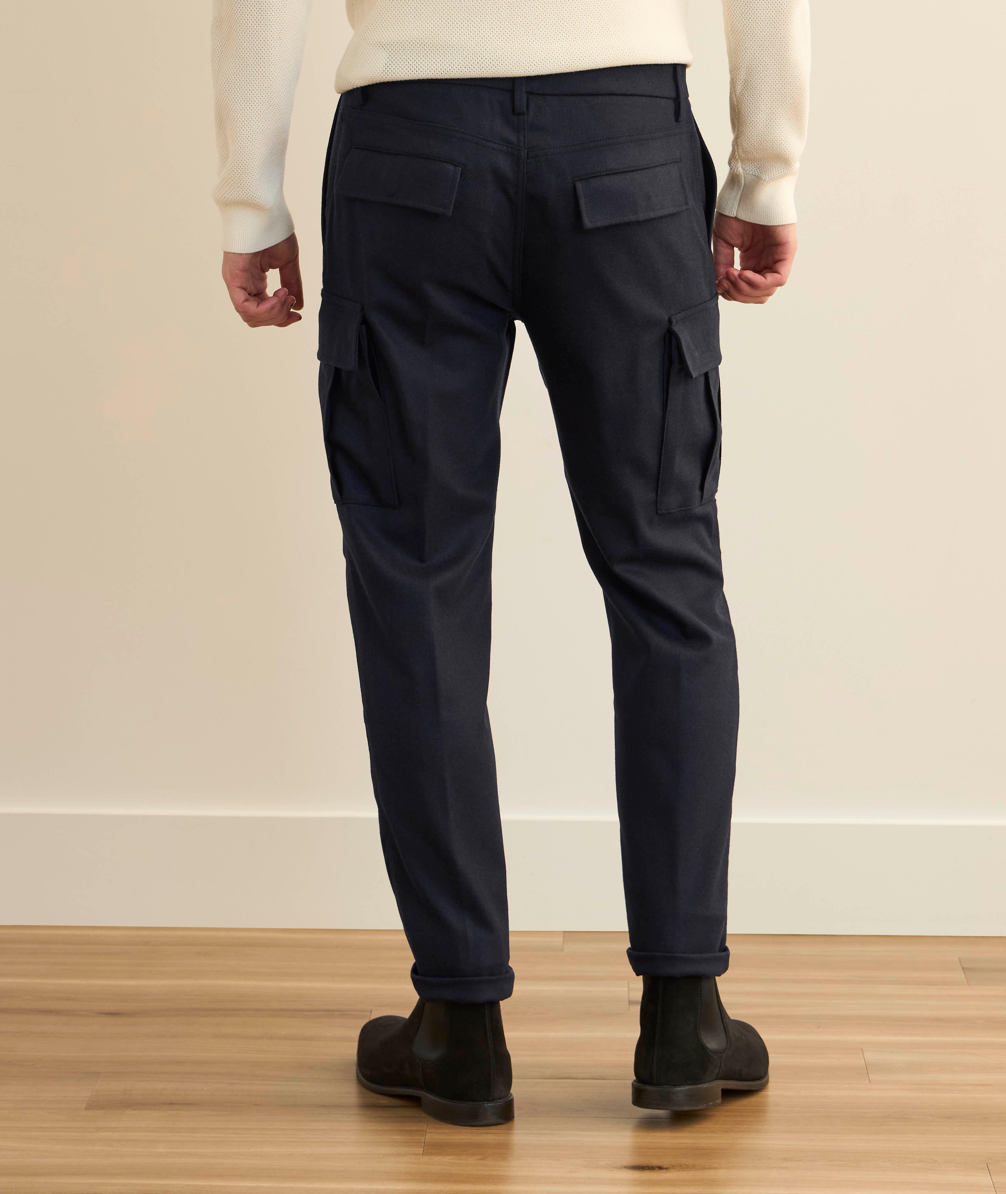 Wool-Blend Flannel Cargo Pants image 2