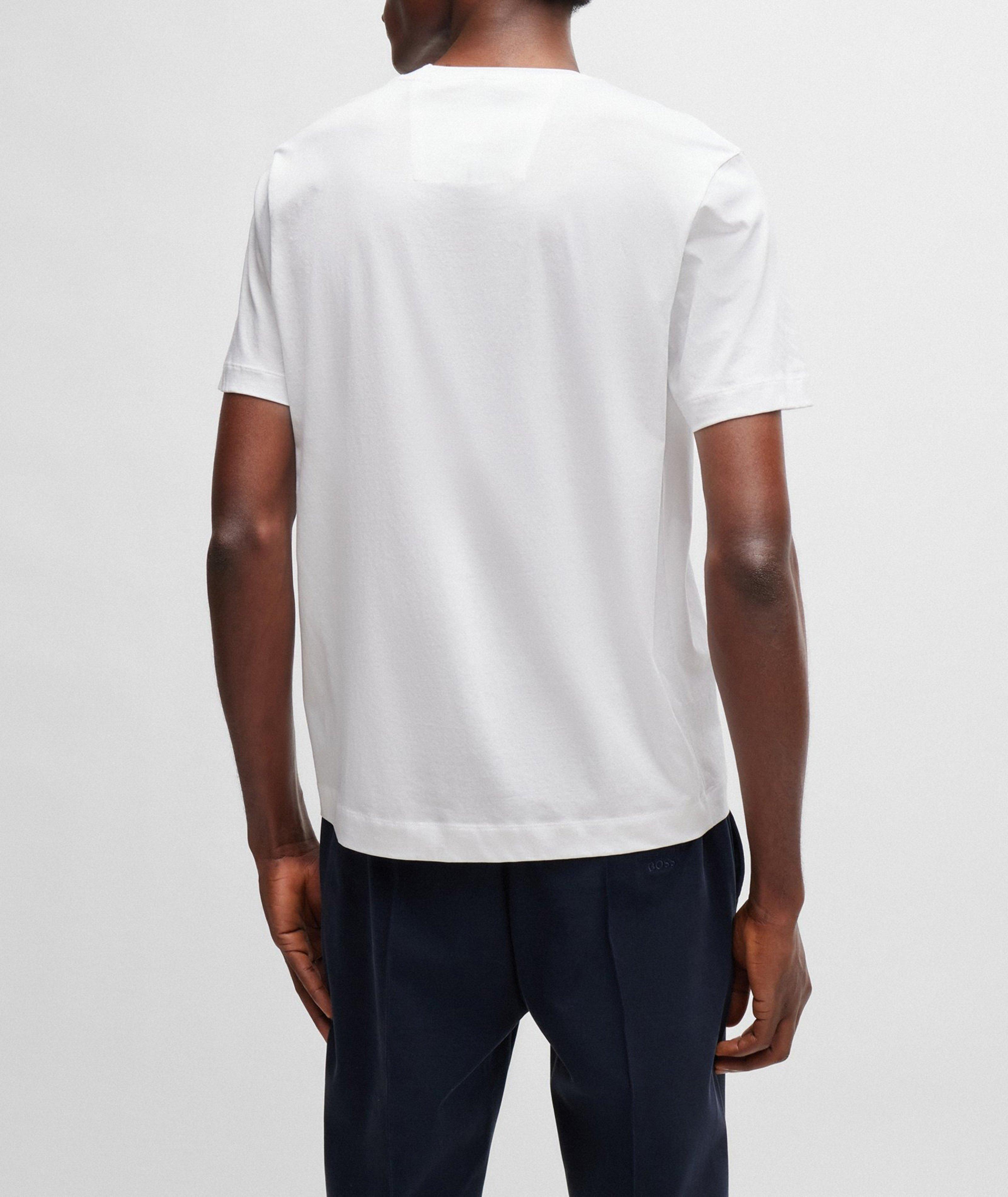 Porsche Collection Embroidered Patch Mercerized Cotton T-Shirt image 2