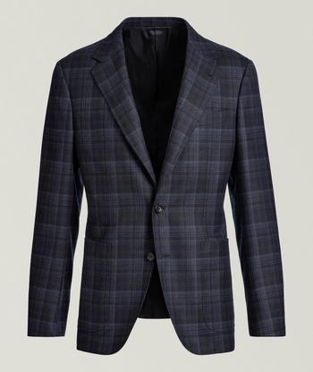 Brunello Cucinelli Glen Check Silk-Blend Sport Jacket