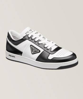 スニーカー PRADA DOWNTOWN SNEAKERS Prada Downtown Shined Leather Sneakers | Sneakers | Harry Rosen