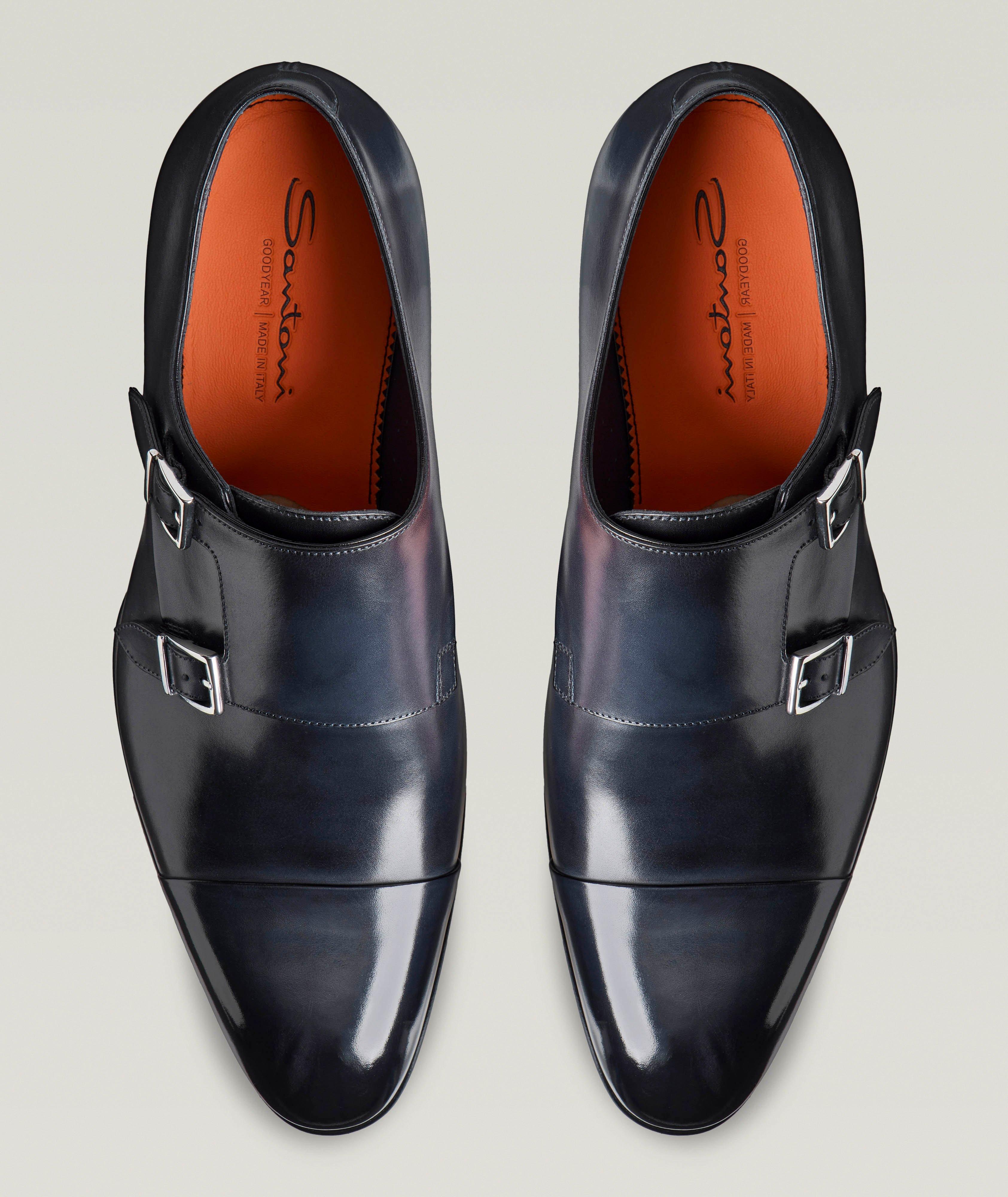 Carter Burnished Leather Monkstraps  image 2