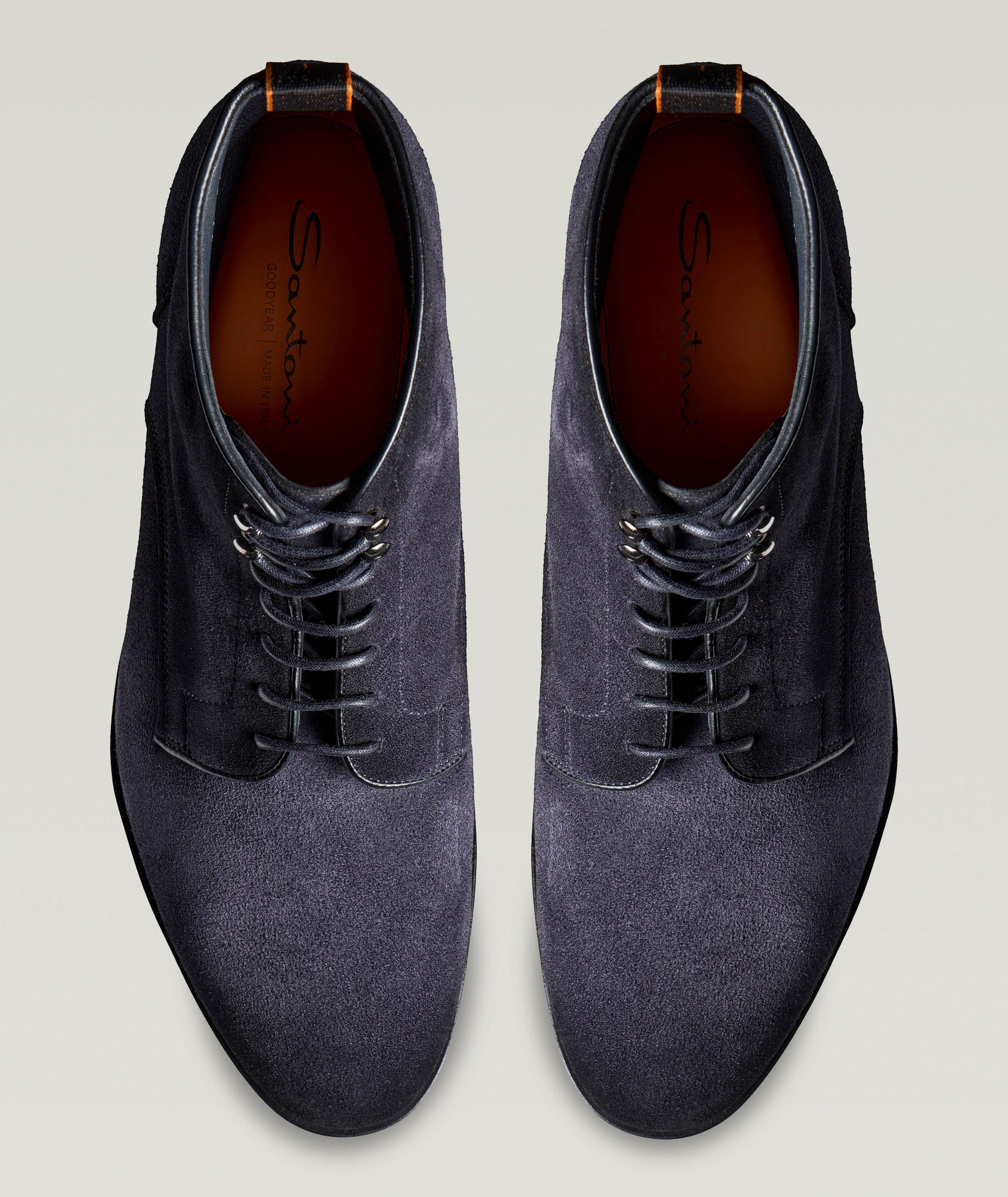 Burnished Suede Lug Boots image 2