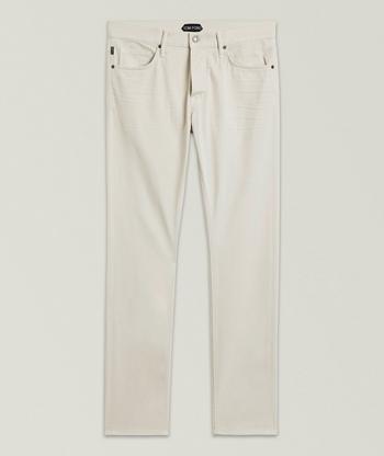 Brunello Cucinelli Slim Fit Stretch-Cotton Chino Pants