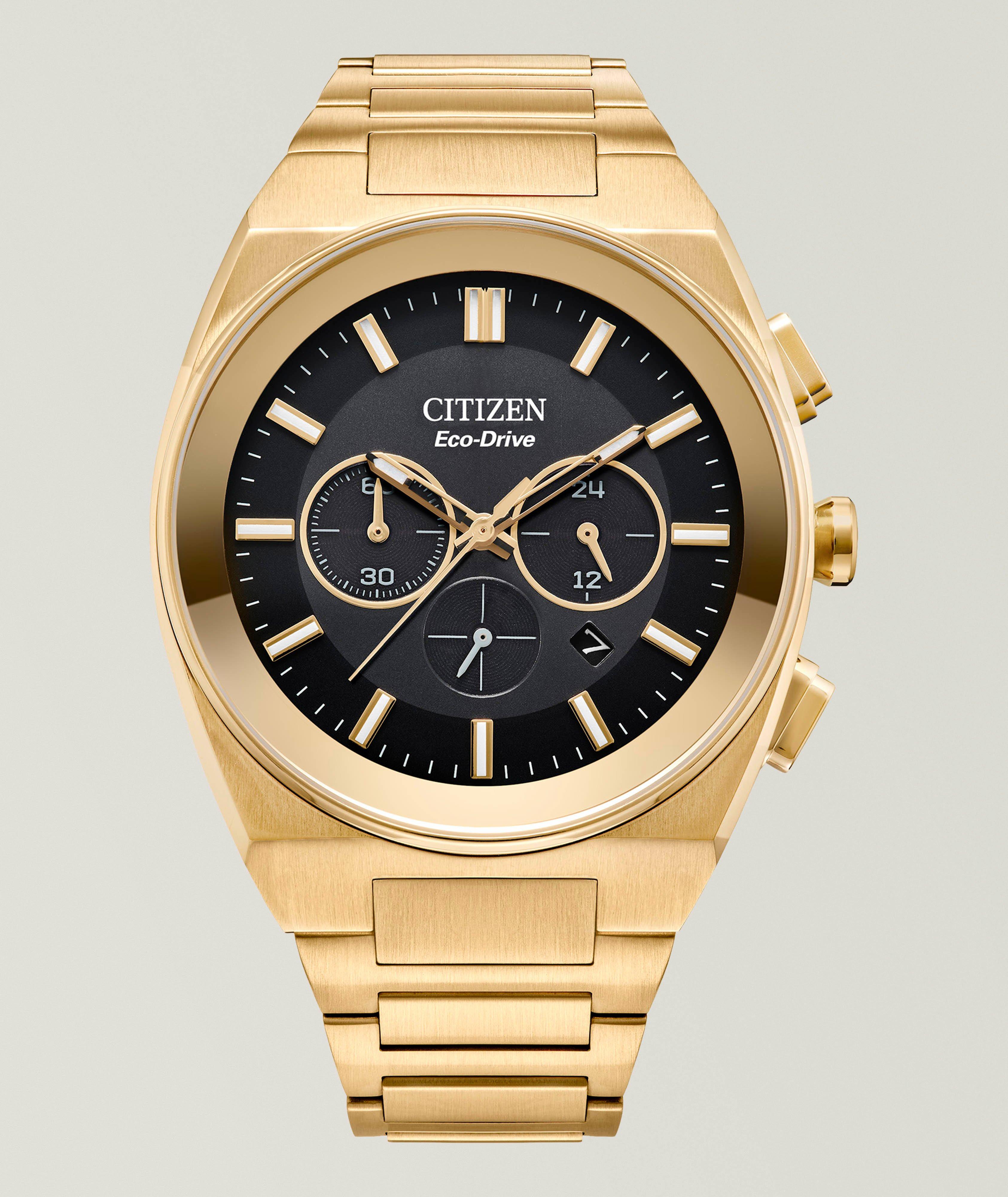 Axiom Eco-Drive Stainless Steel Bracelet Watch