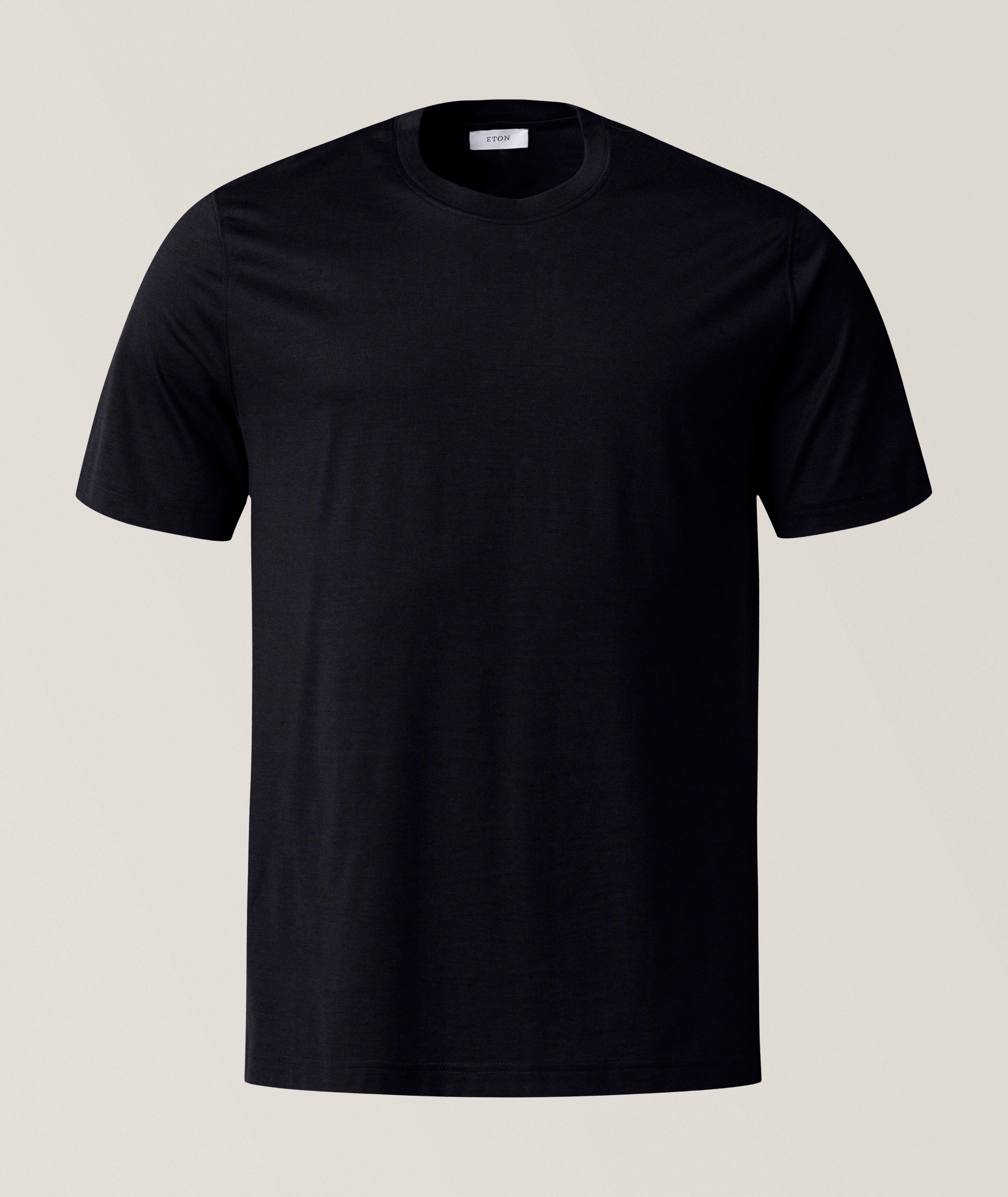 Eton Cotton-Silk Crewneck T-Shirt