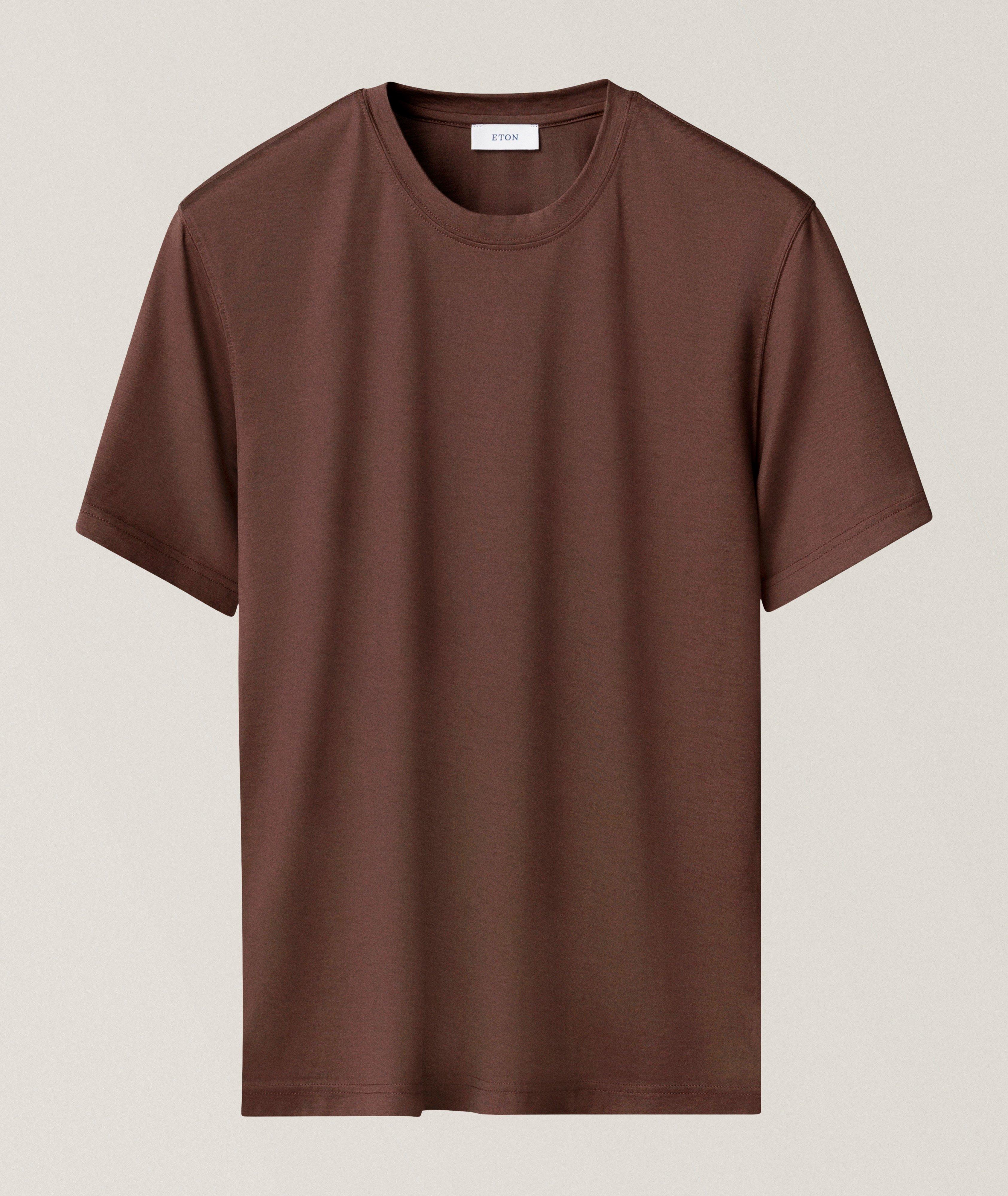 Eton Cotton-Silk Crewneck T-Shirt