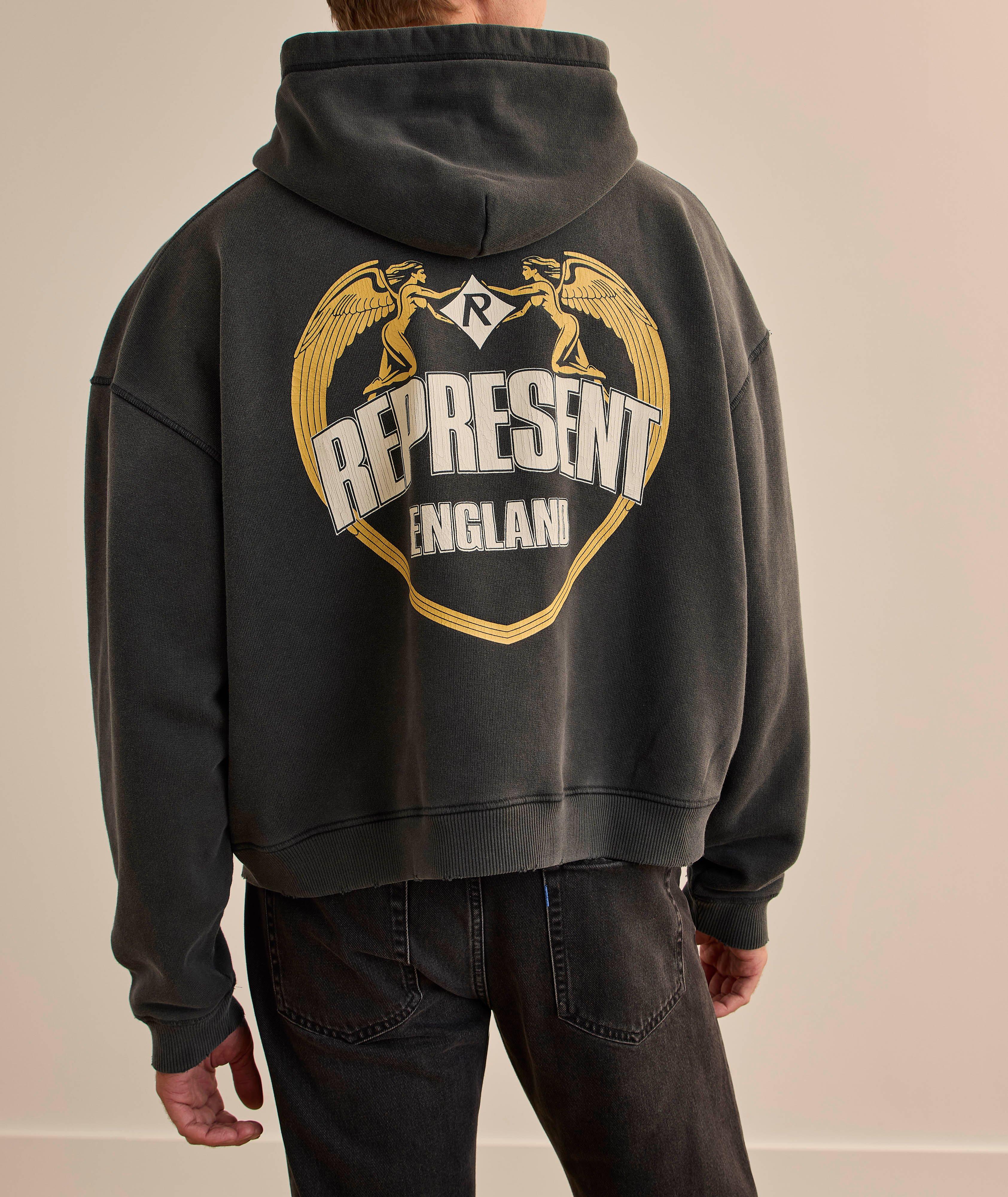 Angel Border Hooded Sweatshirt image 3