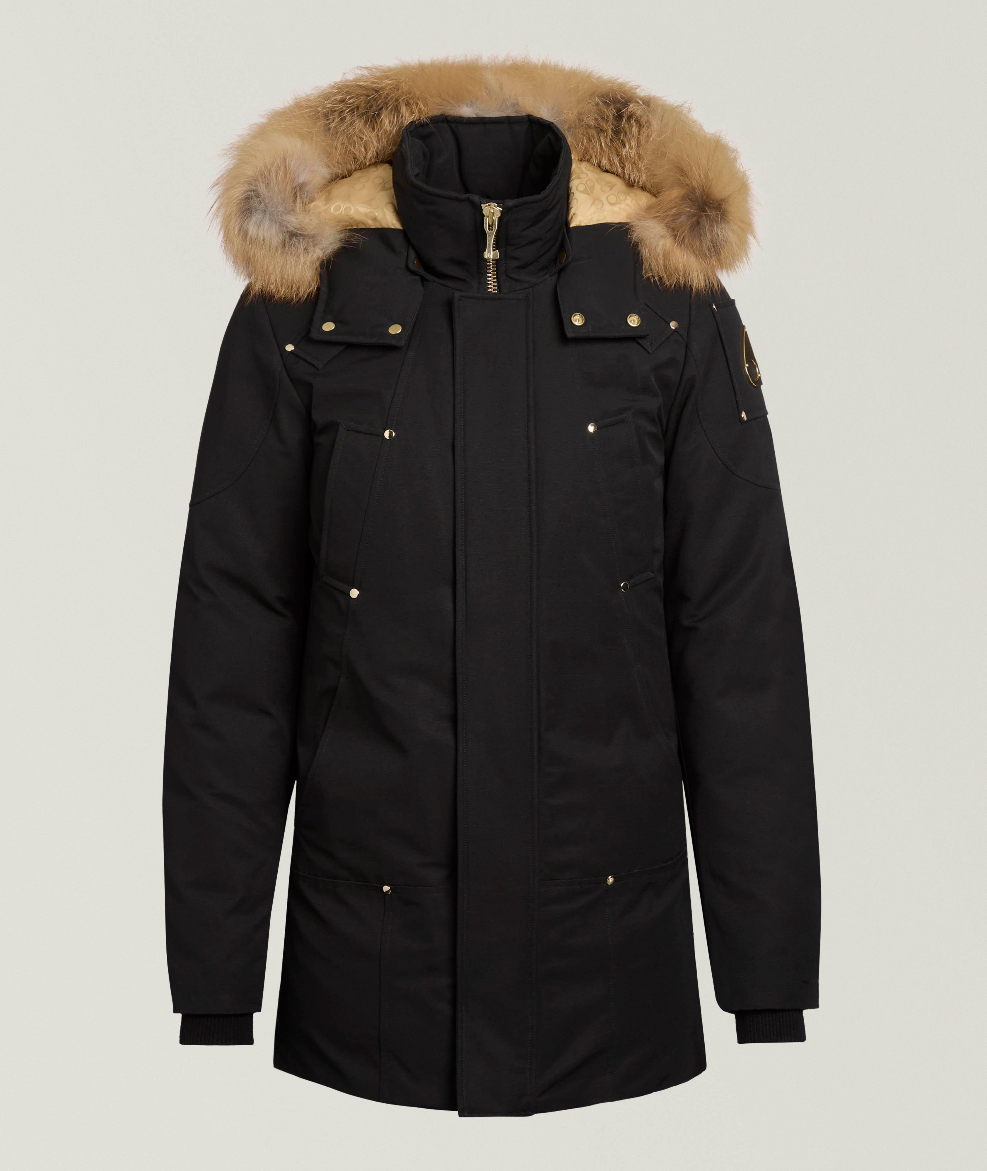 Moose Knuckles Parka Lake bordure fourrure-renard cerf Gold Series