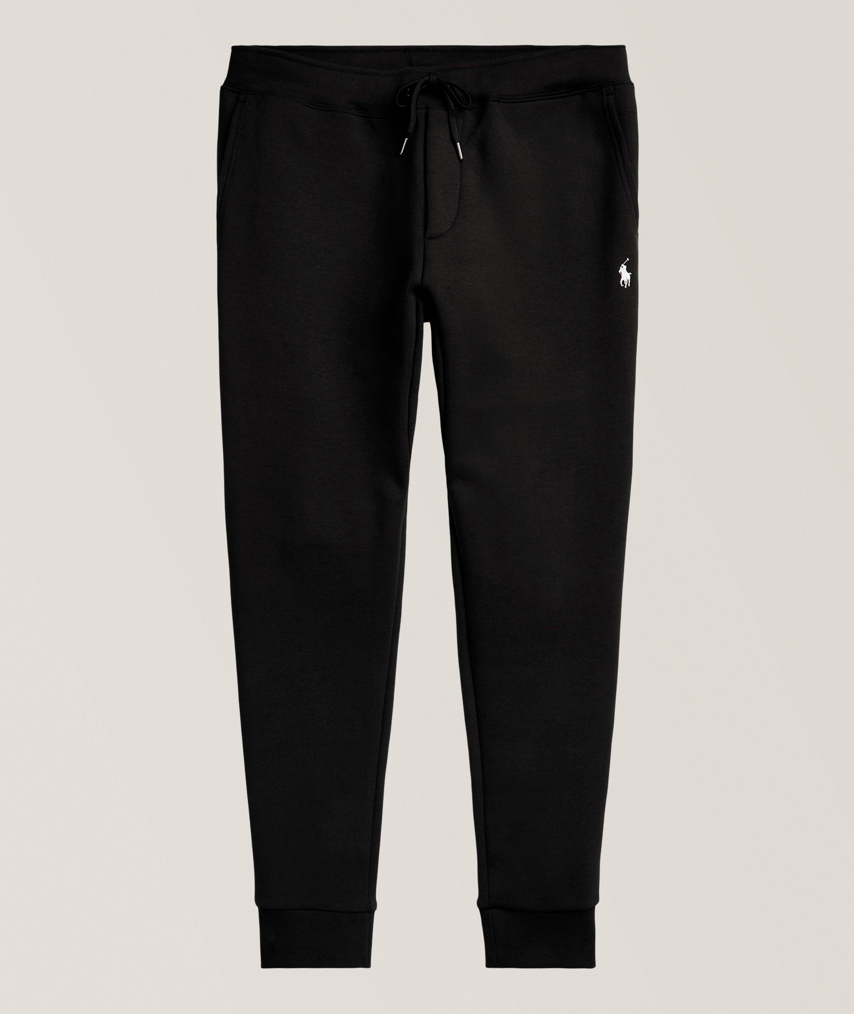 Double-Knit Cotton-Blend Joggers