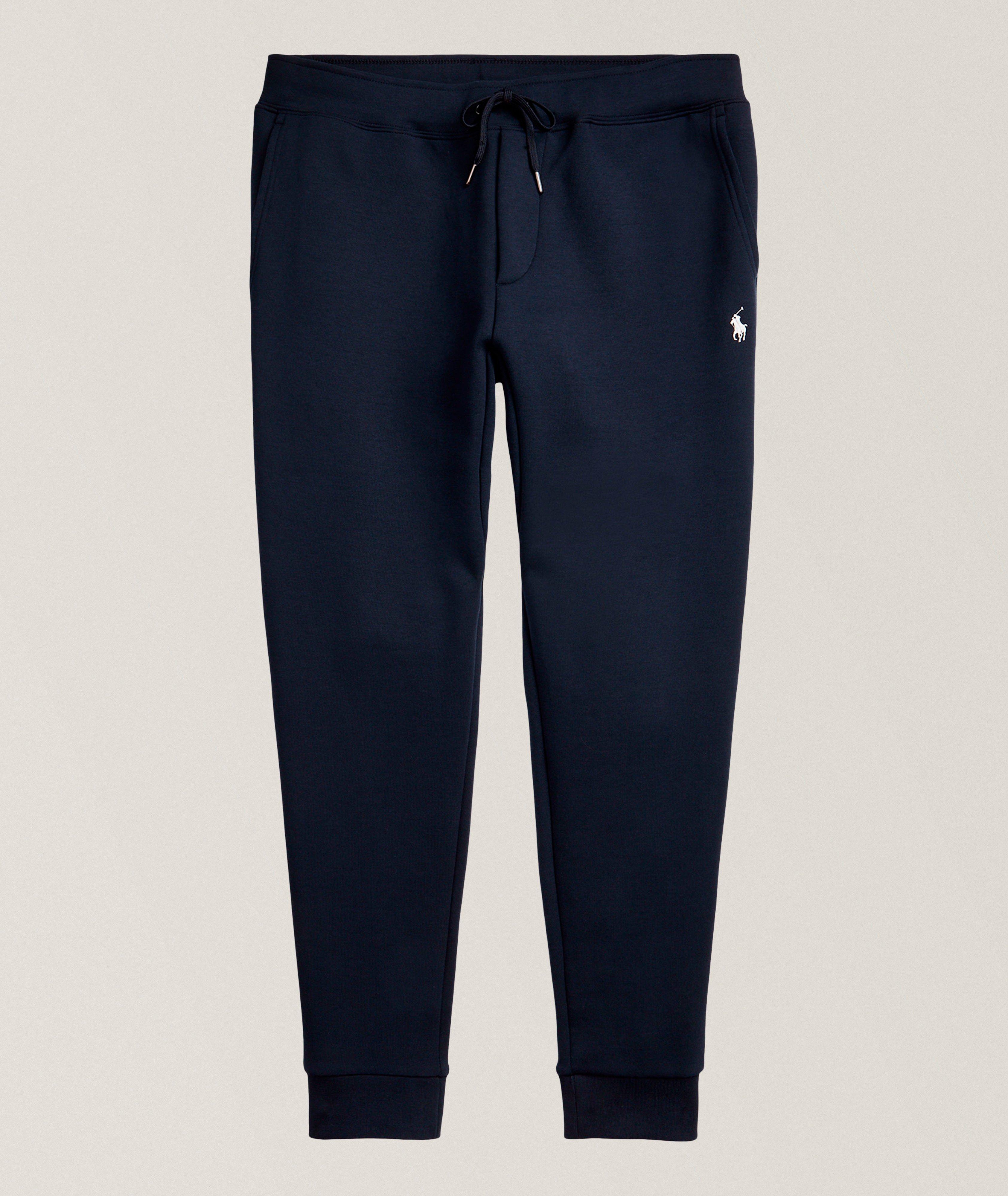 Double-Knit Cotton-Blend Joggers