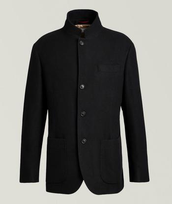 新品BRUNELLO CUCINELLI CASHMERE JERSEY JKT Brunello Cucinelli Cashmere Jersey Jacket Dark Blue at