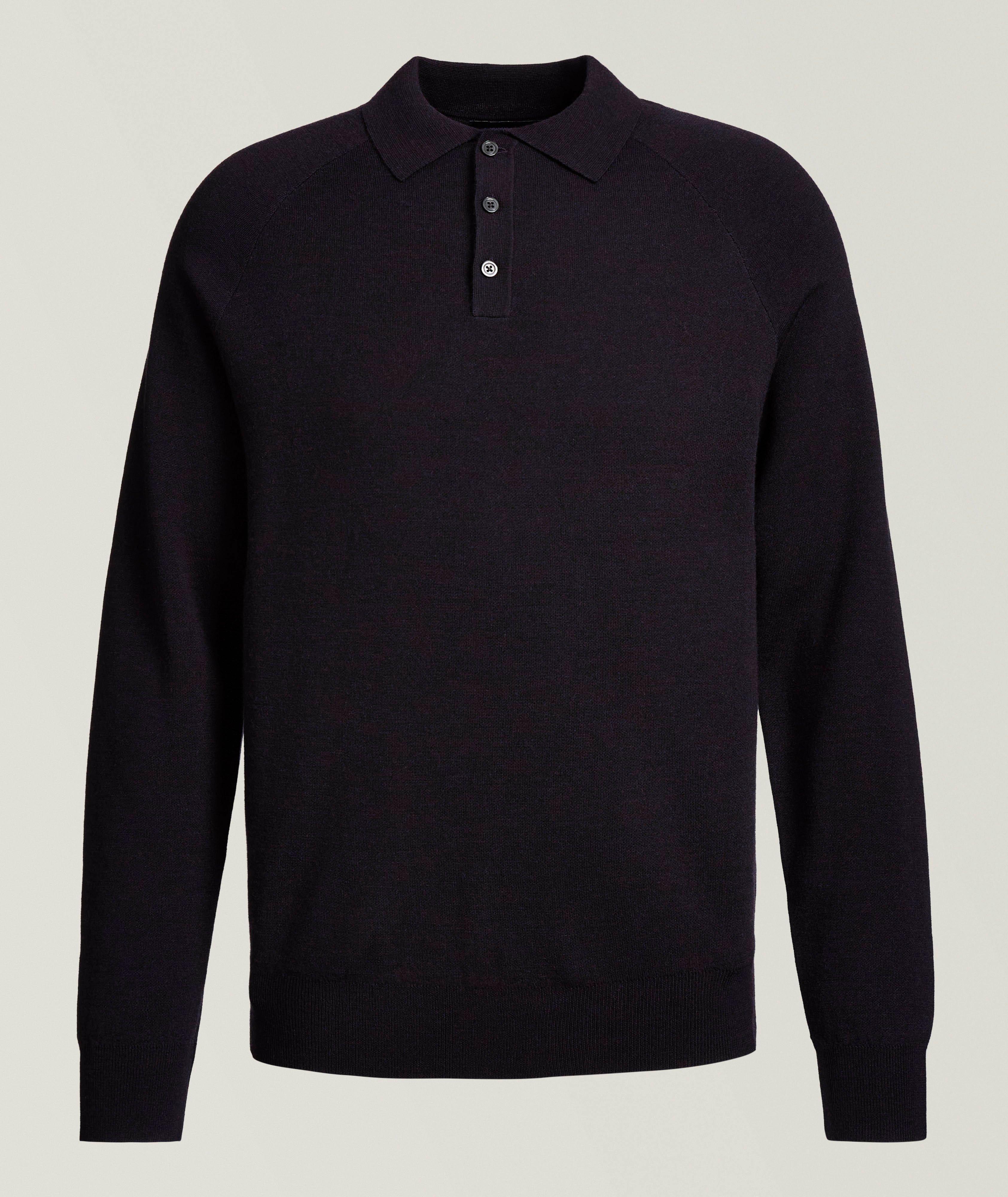 Double Face Raglan Polo Sweater image 0