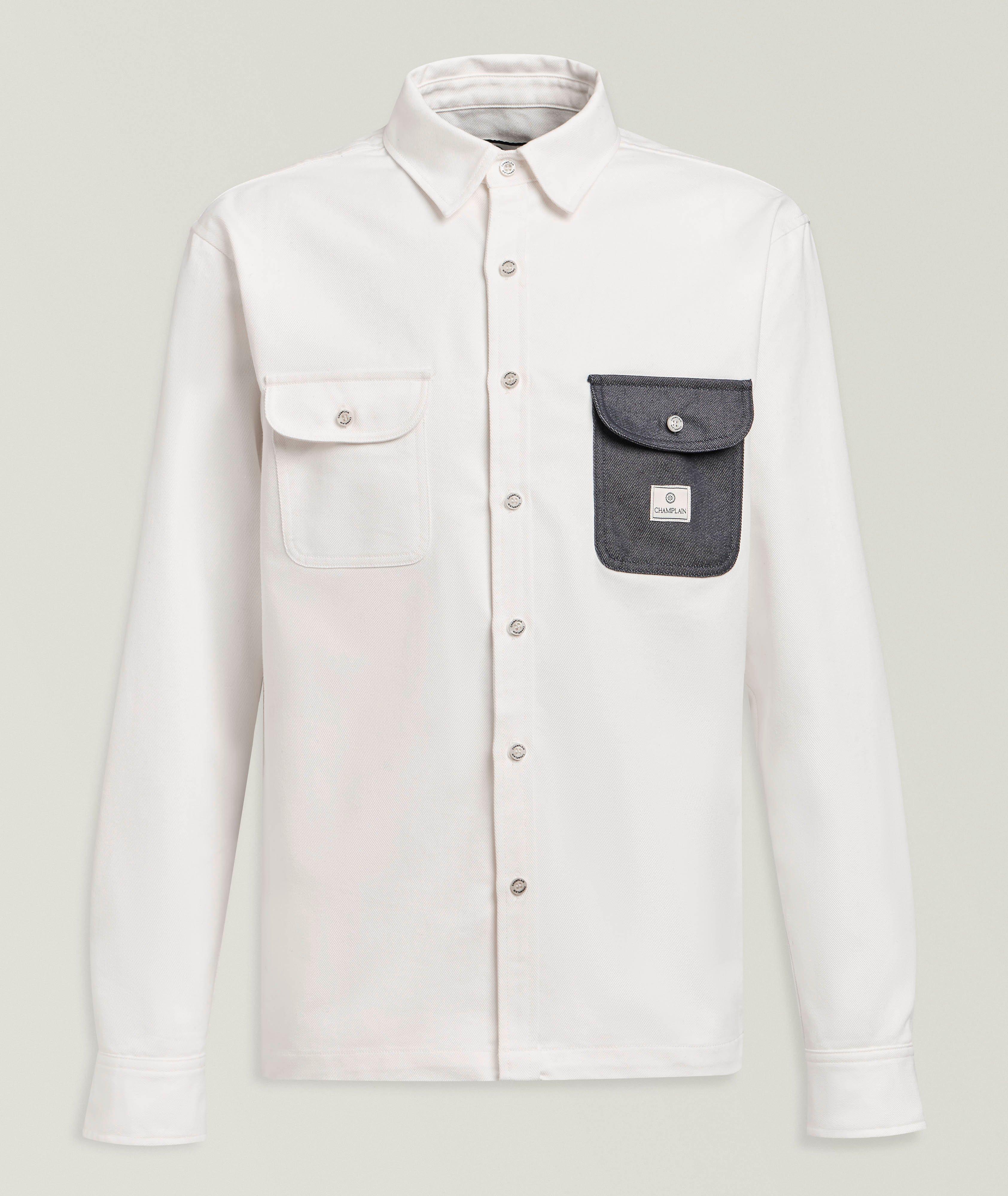 Champlain Twill Denim Pocket Overshirt 