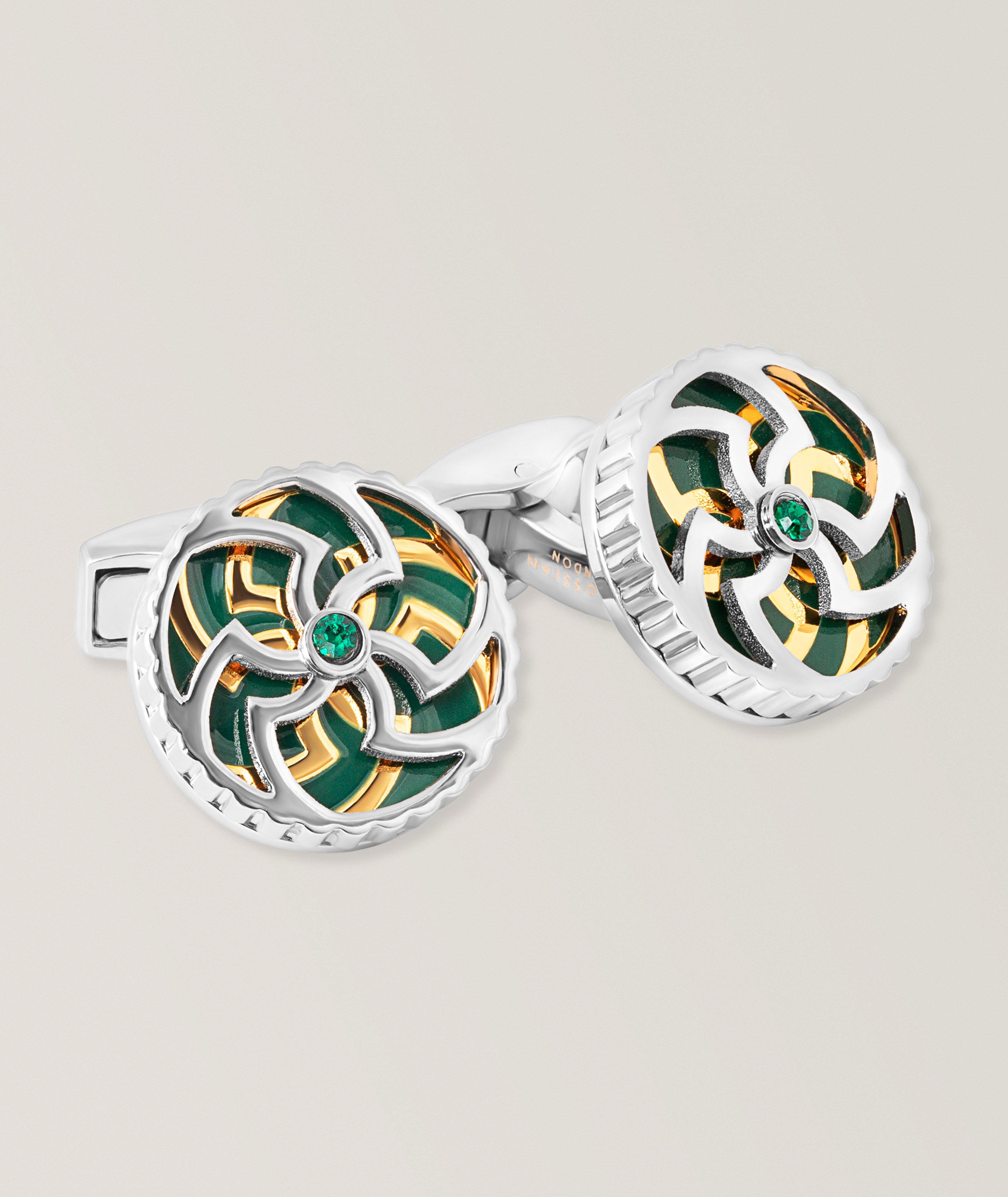Rotating Trinity Cufflinks