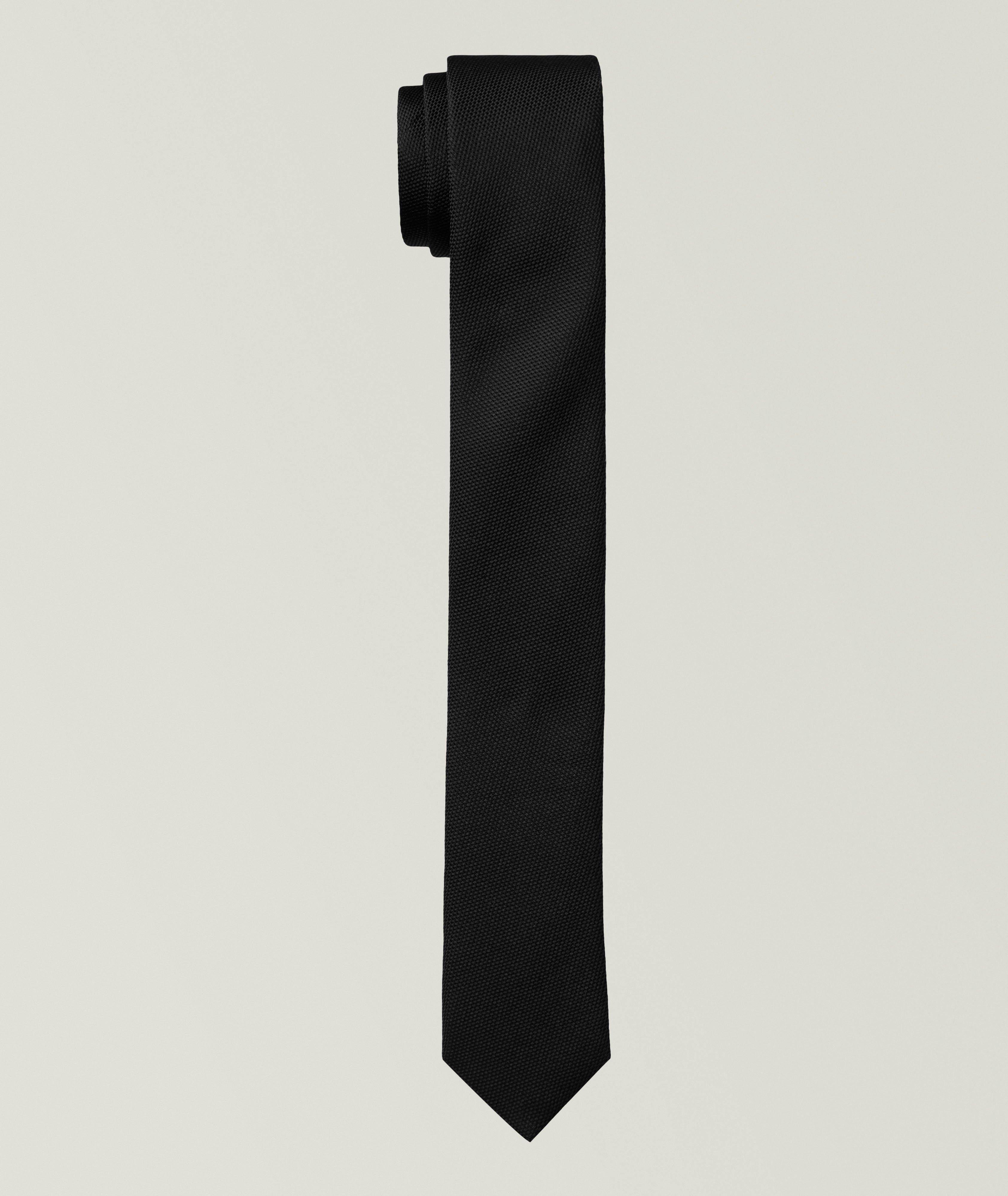 Cravate en soie-mélange jacquard image 0