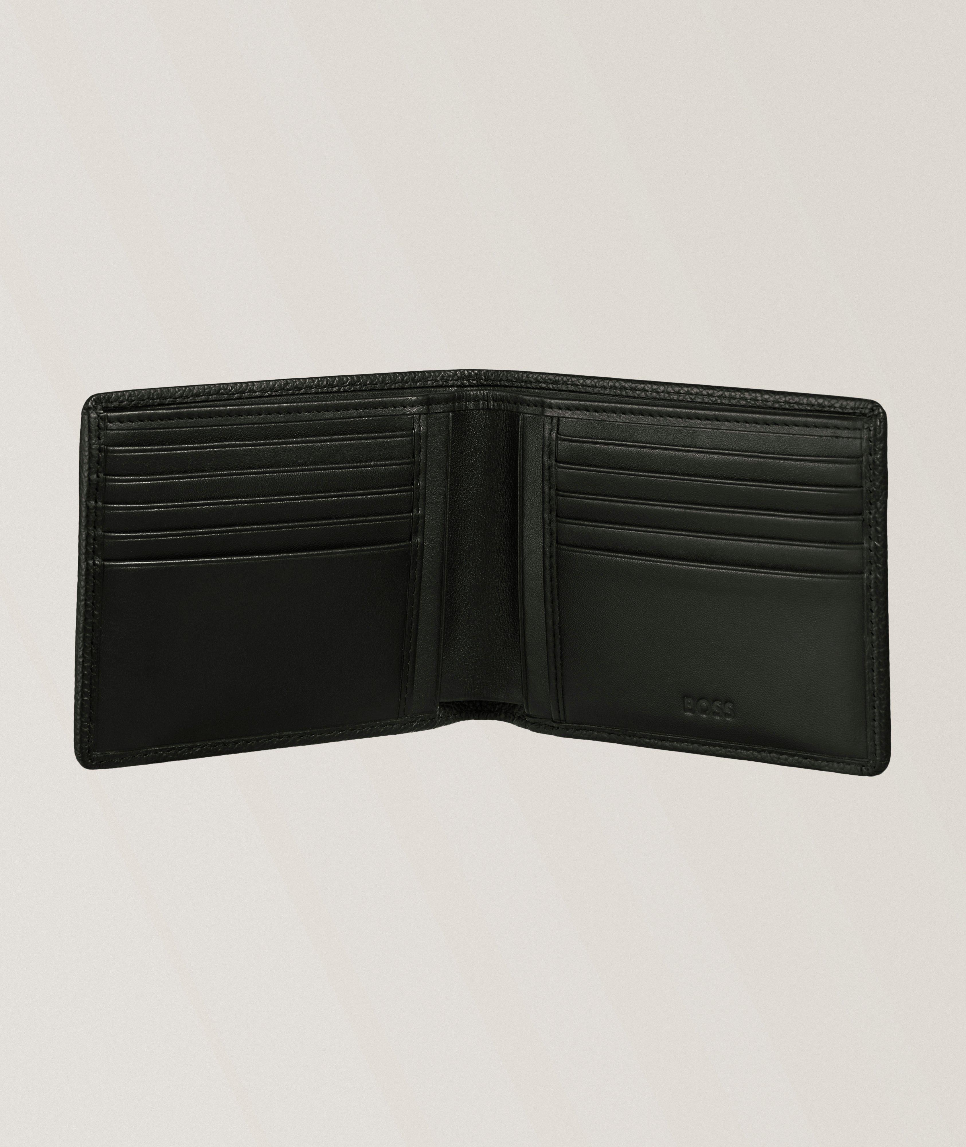 Grained Leather Bifold Wallet image 1