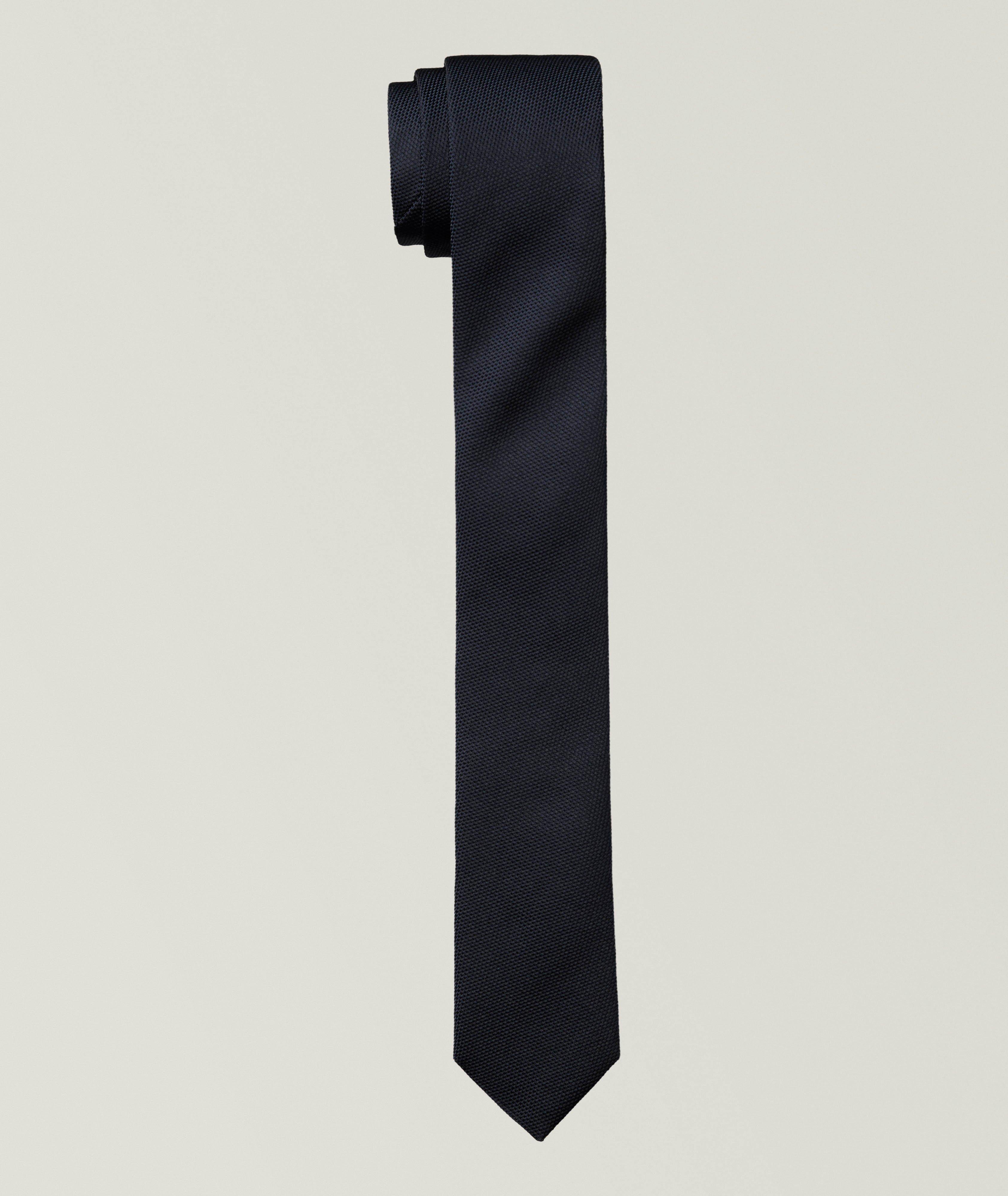 Cravate en soie-mélange jacquard image 0