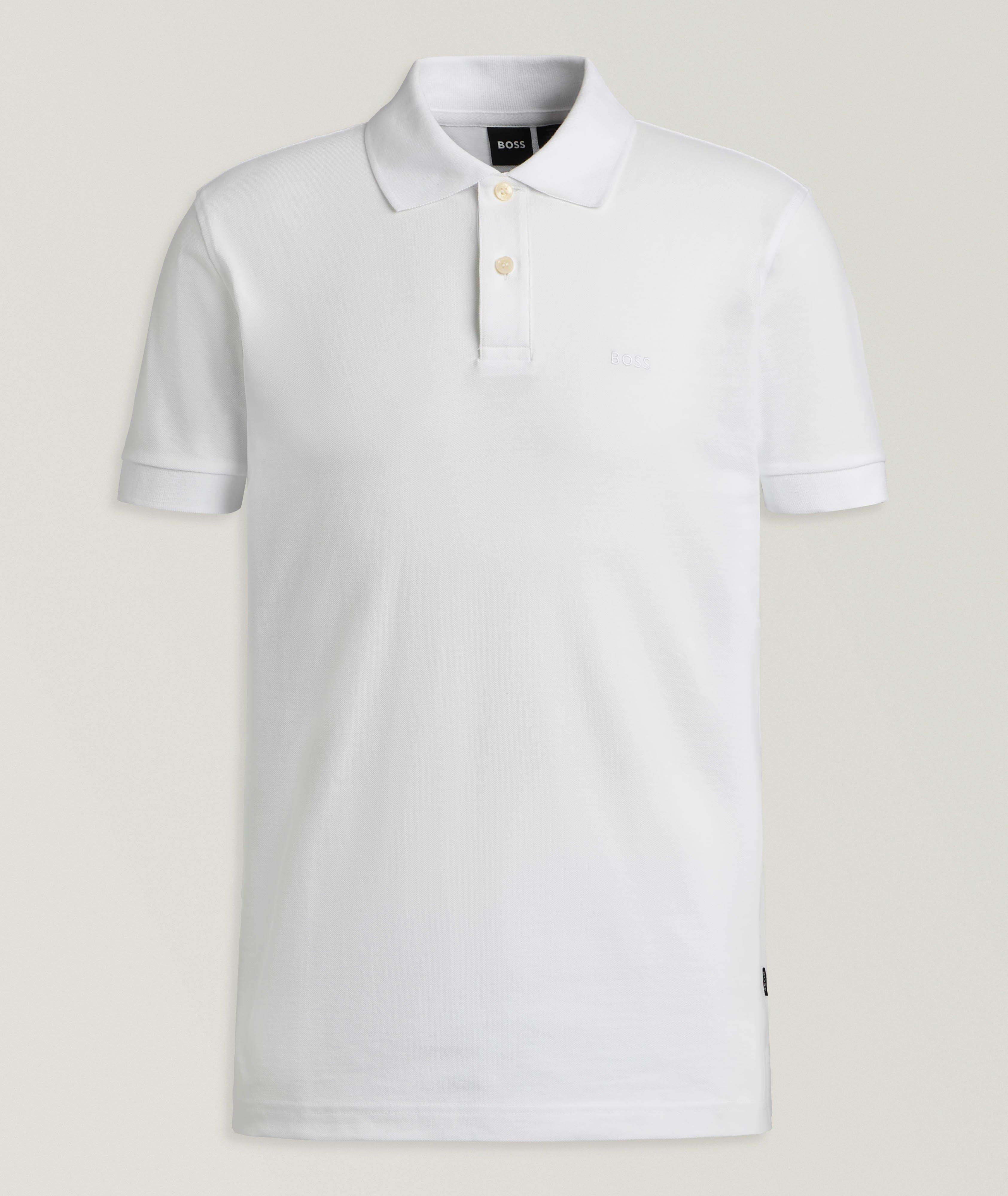 BOSS Logo Cotton Piqué Polo